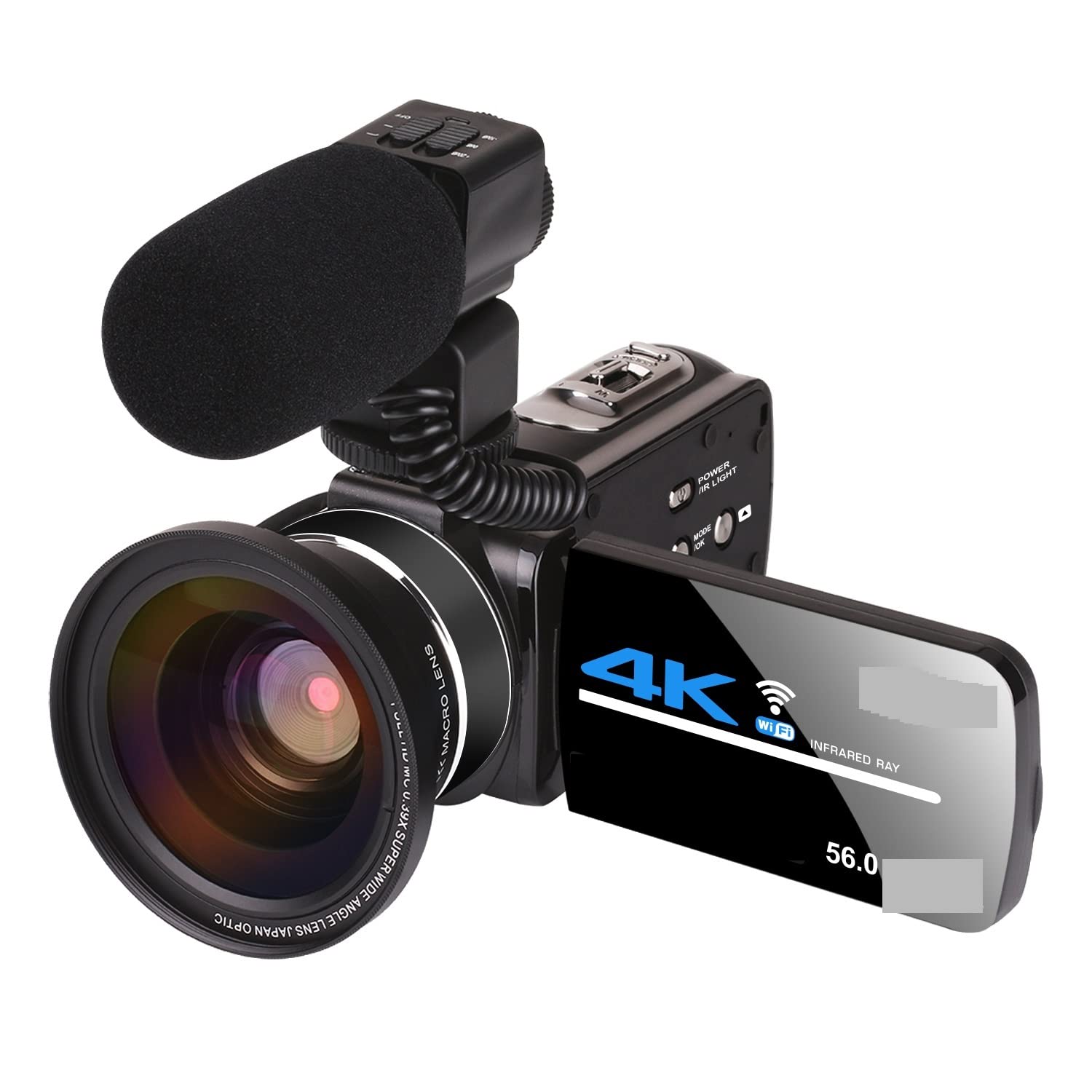 BODORME 4K Digital Video Camera Camcorder with 3.0