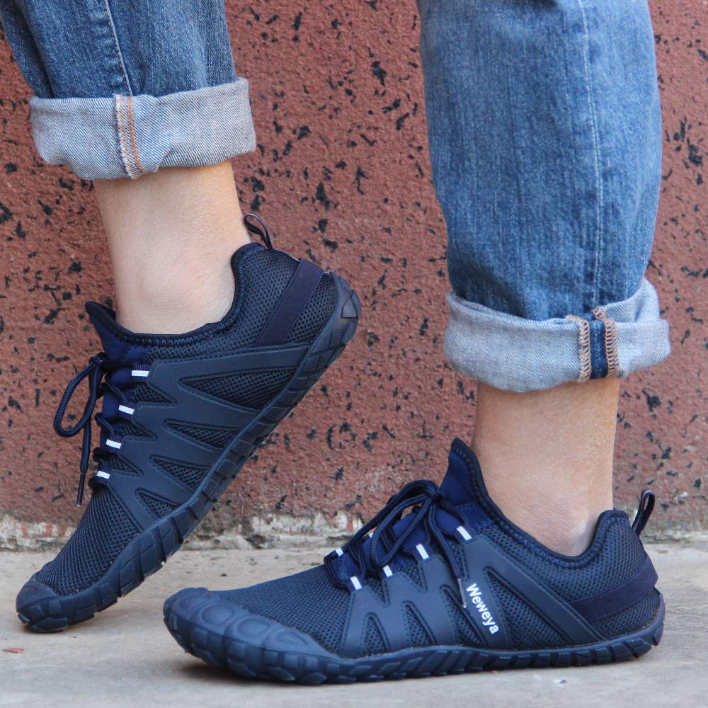 Weweya Barefoot Shoes for Men - Minimalist Running & Cross Training Shoes | Lightweight, Flexible & Comfortable for Gym, Trail & Everyday Wear