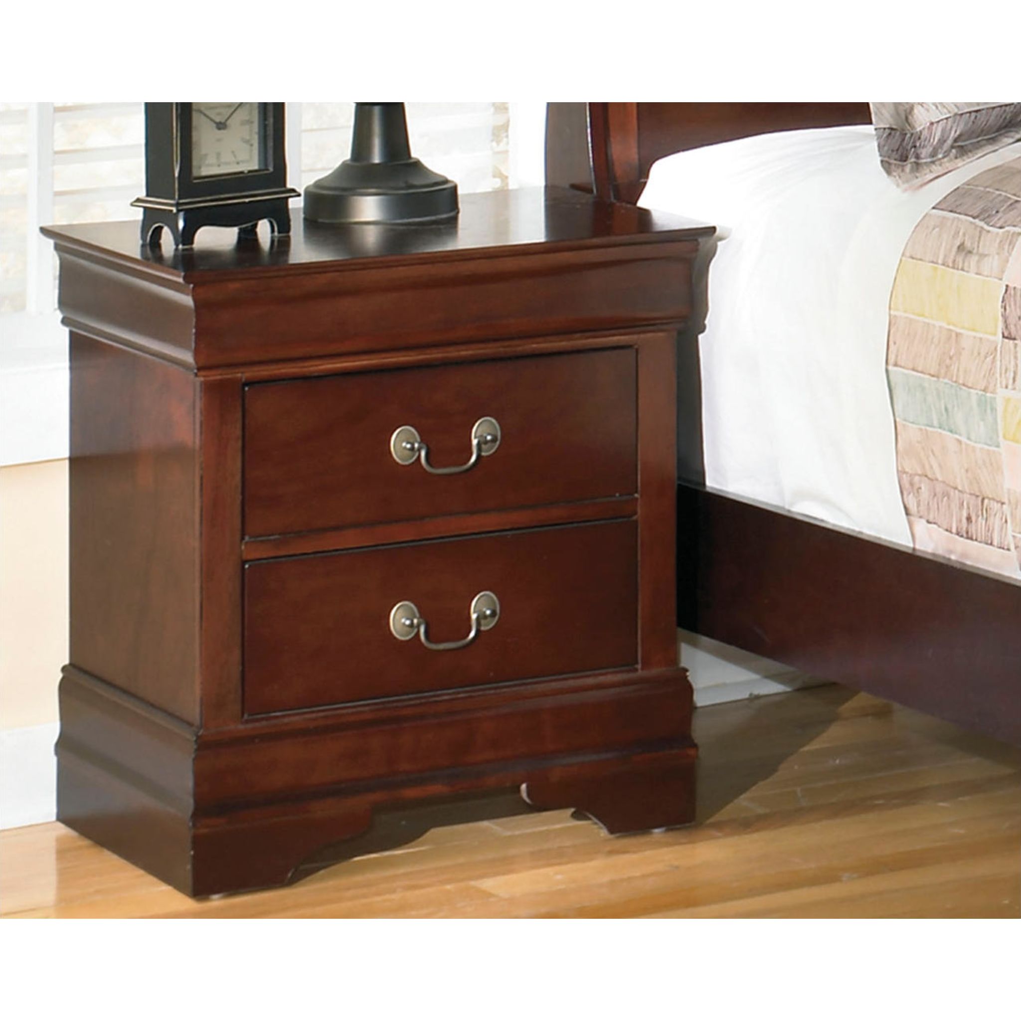 Alisdair Nightstand - Dark Brown Wood Bedside Table with Storage Drawer for Bedroom, Living Room, or Office