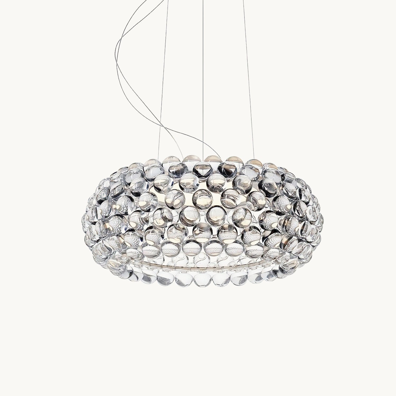Elegant Caboche Pendant Light - Modern Glass Ceiling Lamp for Dining Room, Kitchen Island & Bedroom Decor