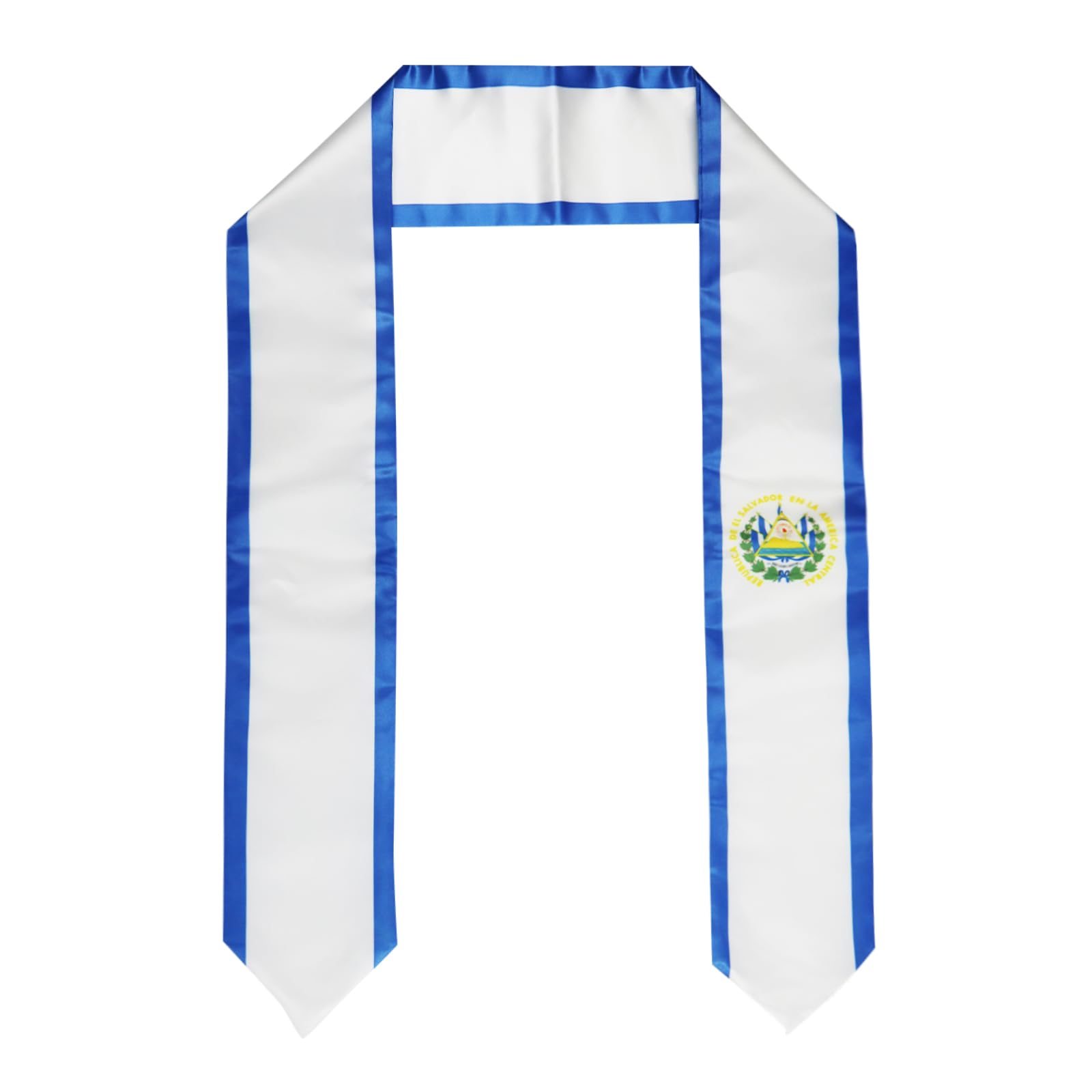 El Salvador Flag Graduation Stole - International Student Study Abroad Sash for Men & Women - Commencement Shawl Scarf for University Graduation Ceremony | Perfect for Cultural Pride & Academic Achievements