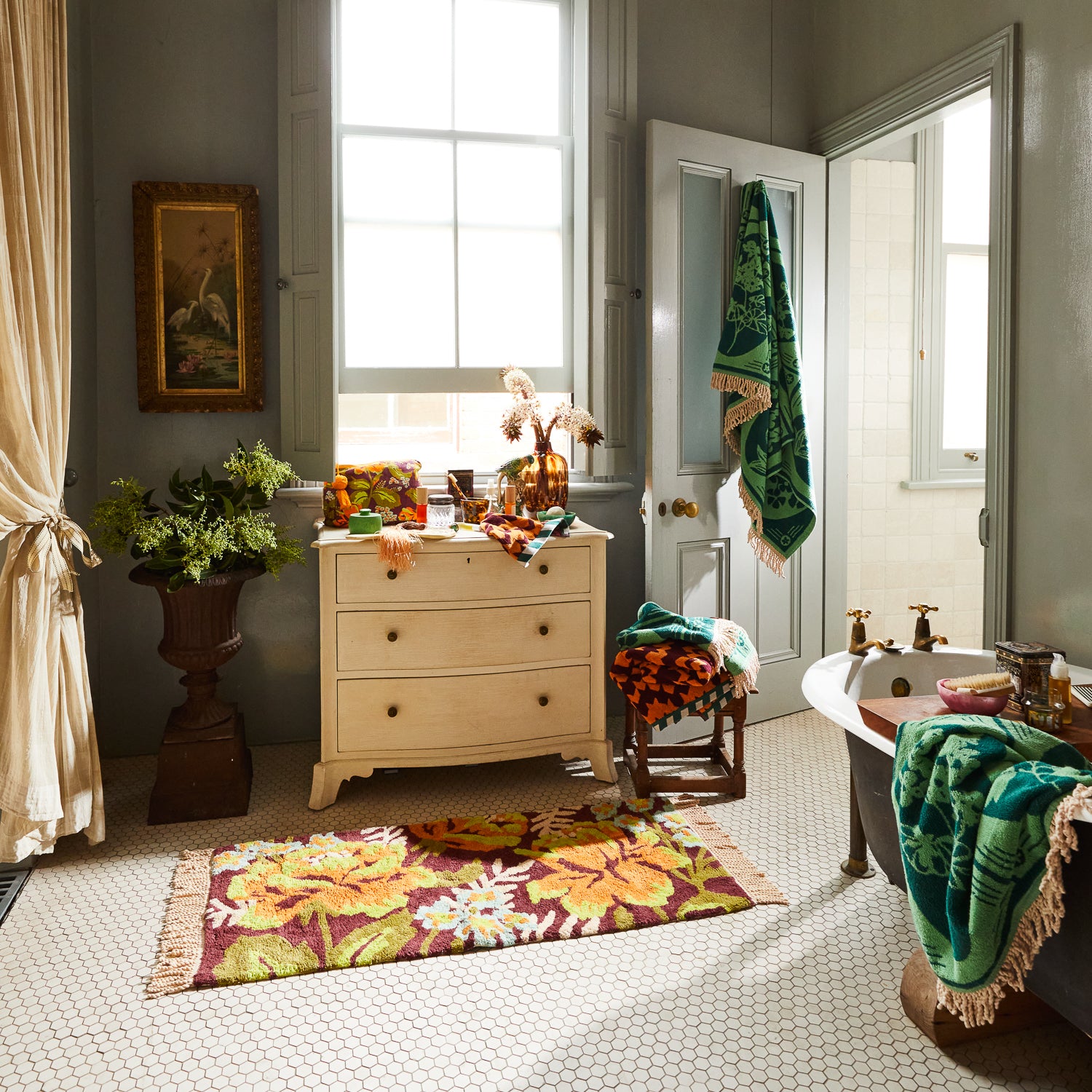 Margot Non-Slip Bathroom Runner Rug - Soft Absorbent Microfiber for Bath, Shower & Vanity Area - Perfect for Modern & Cozy Home Decor