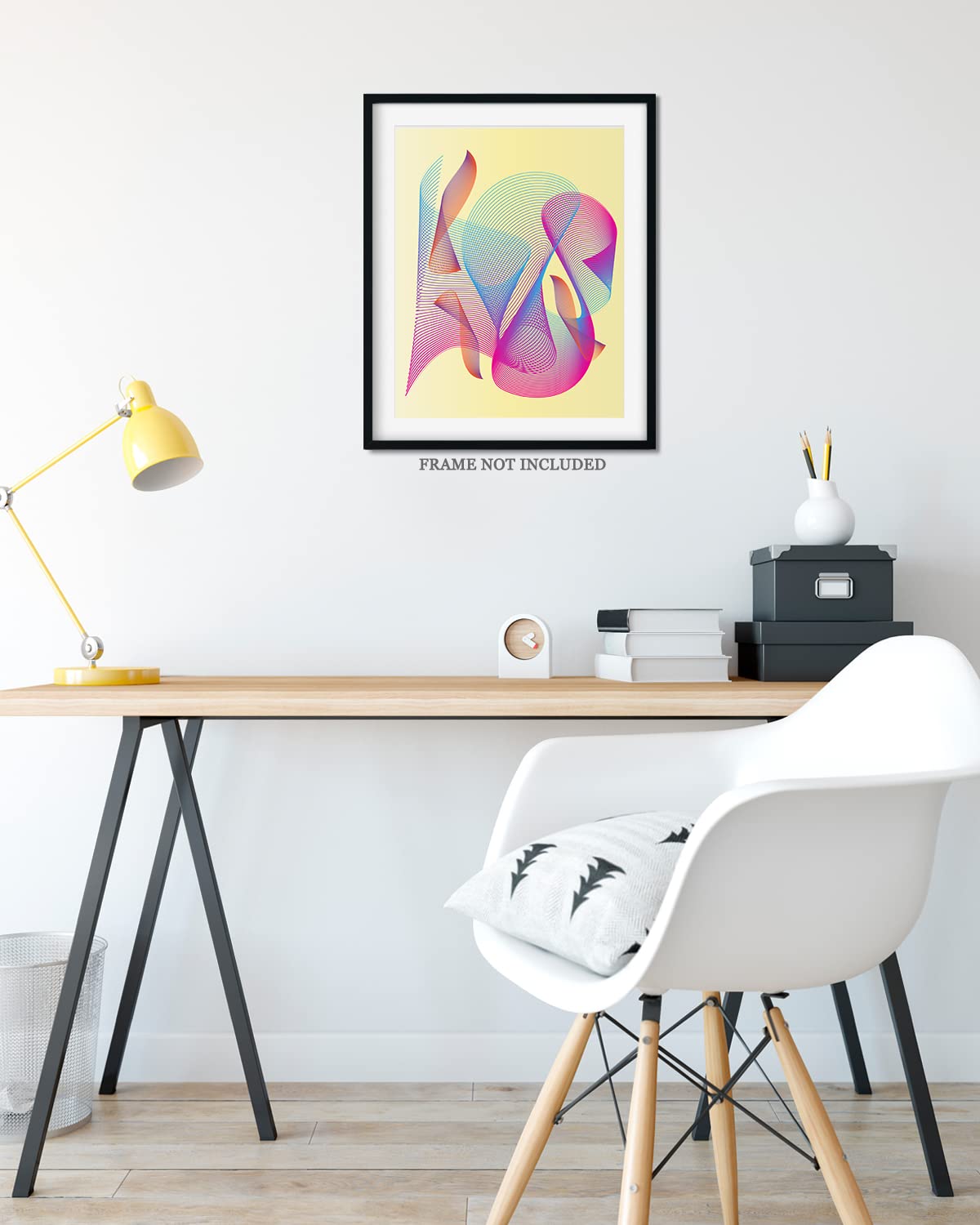 Abstract Moiré Wall Art Print - Minimalist Home Decor for Bathroom, Teen Room & Office - Unframed 11x14 Inches - Unique Gift for Men & Women - Perfect for Modern Living Spaces & Housewarming Presents