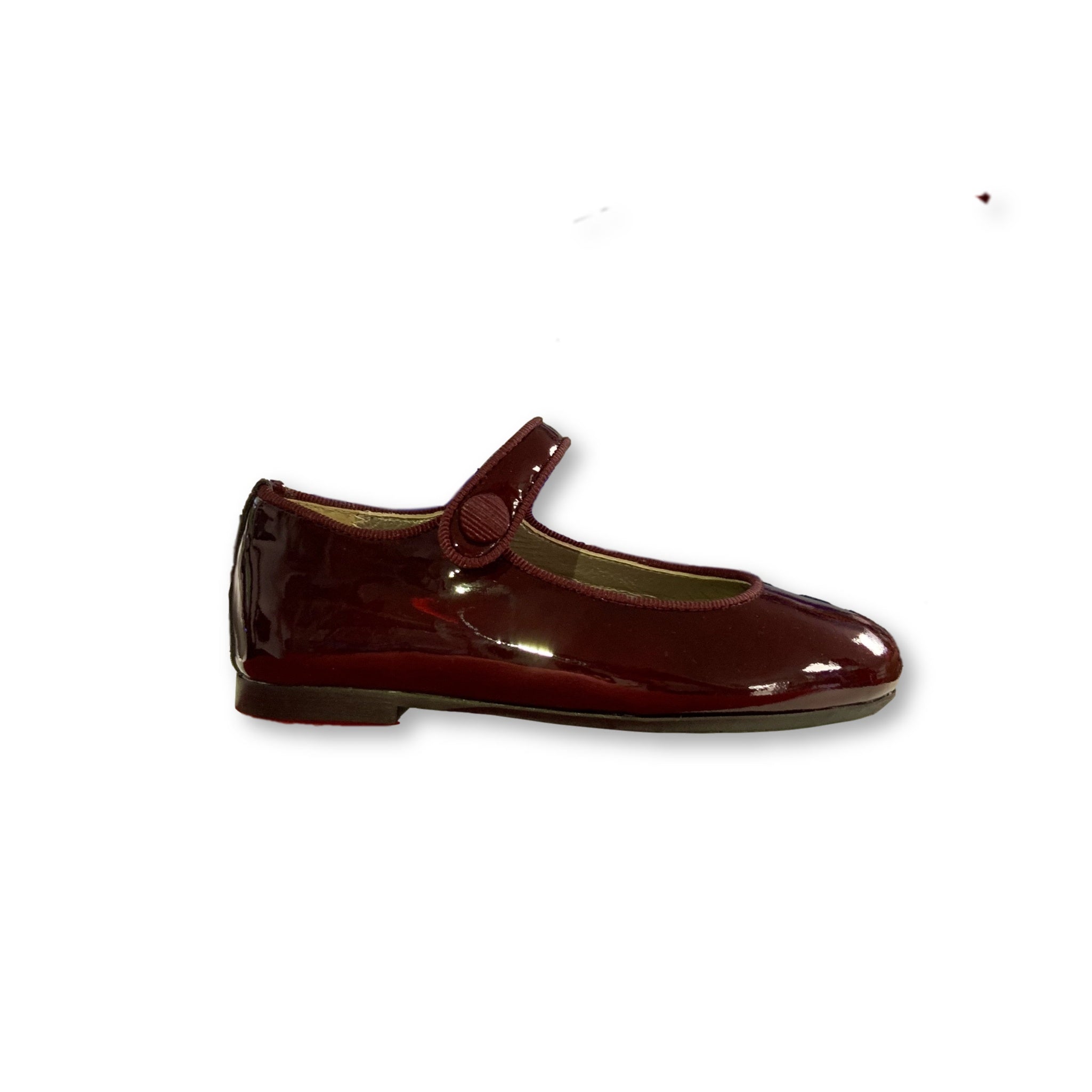 Burgundy Patent Leather Mary Jane Shoes for Women - Elegant & Comfortable Dress Shoes for Work, Party & Special Occasions
