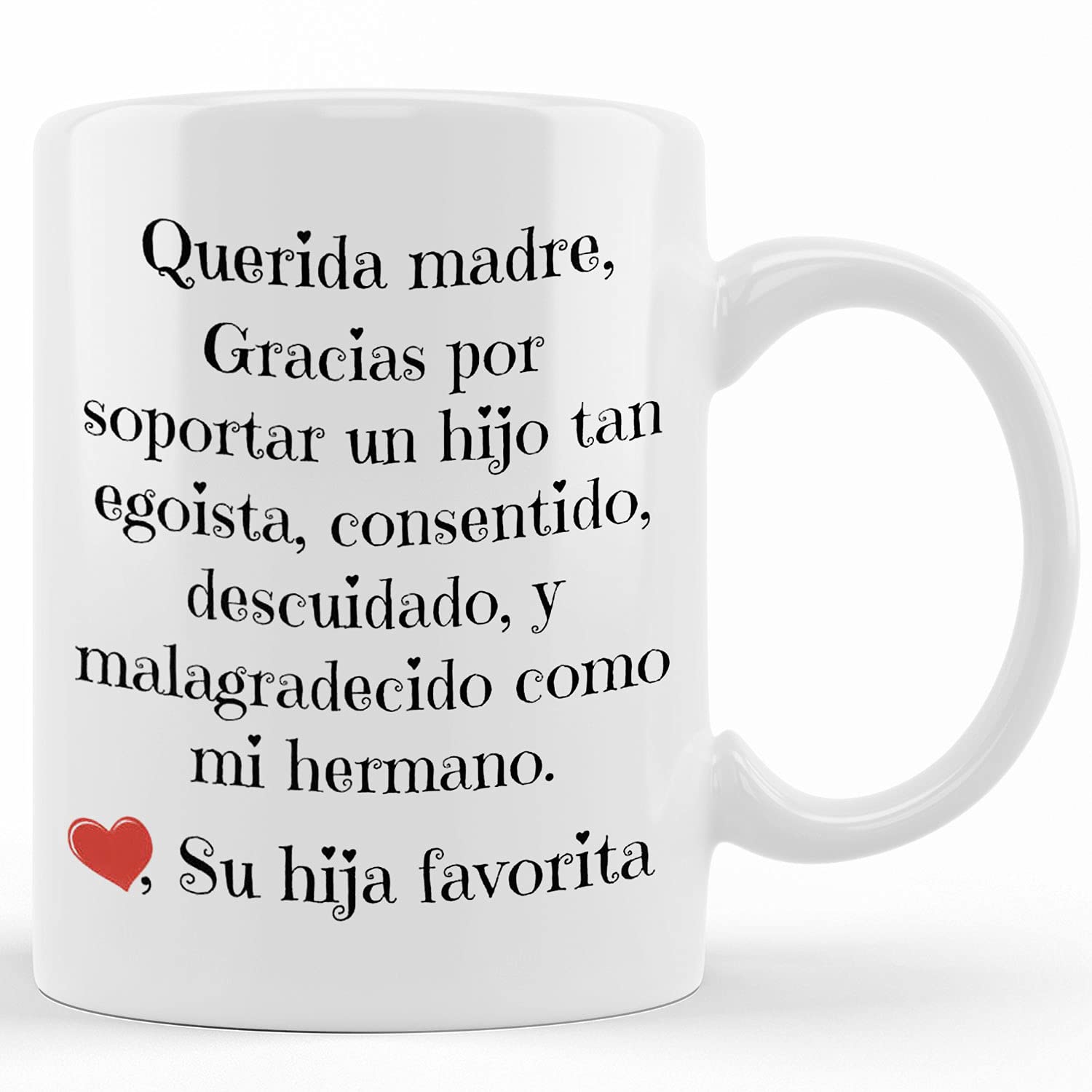 Funny Spanish Gifts for Mom - Thoughtful Mother's Day Presents from Daughter/Son - Perfect for Favorite Mom Appreciation & Sibling Humor - Great for Birthdays, Mother's Day & Special Occasions