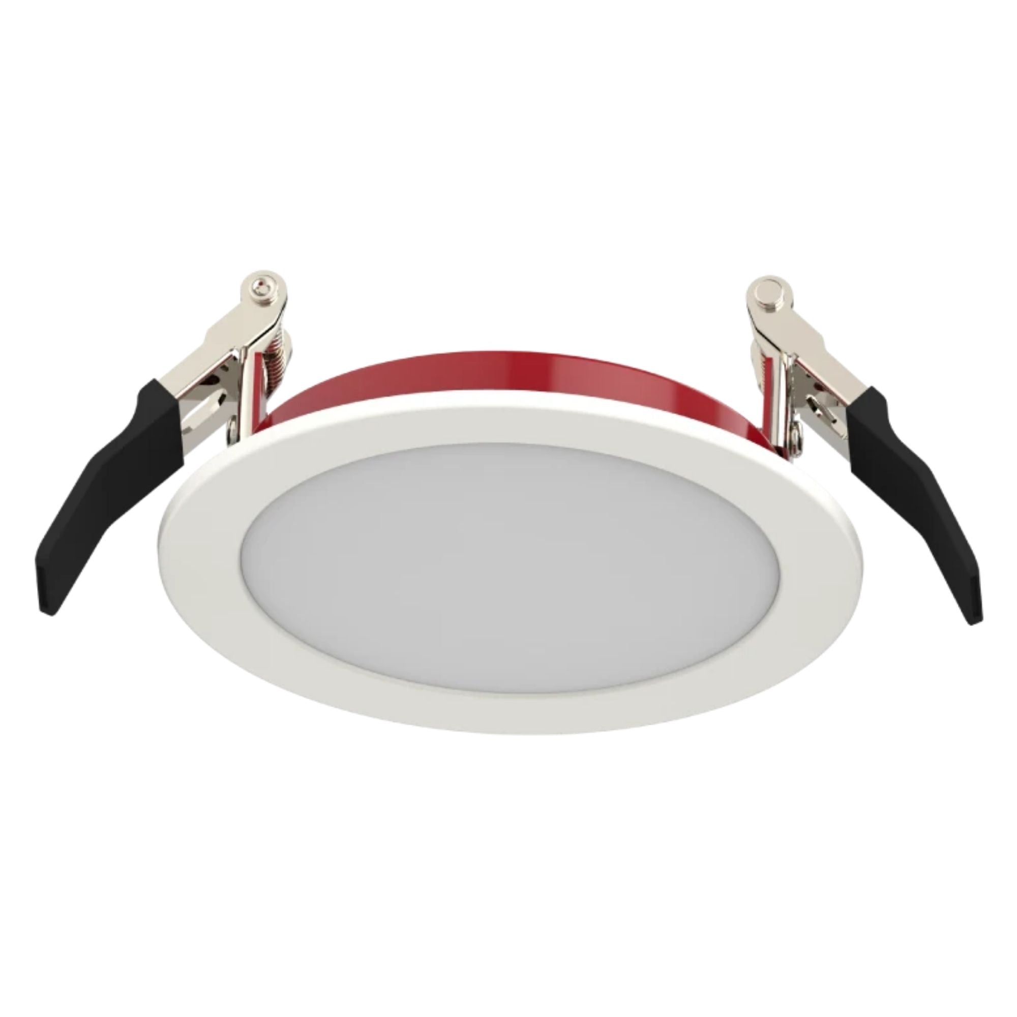 4 Inch Fire Rated Wafer LED Recessed Light - 1000 Lumens, 5 CCT Selectable, Smooth Trim - Perfect for Bedroom, Kitchen & Commercial Spaces