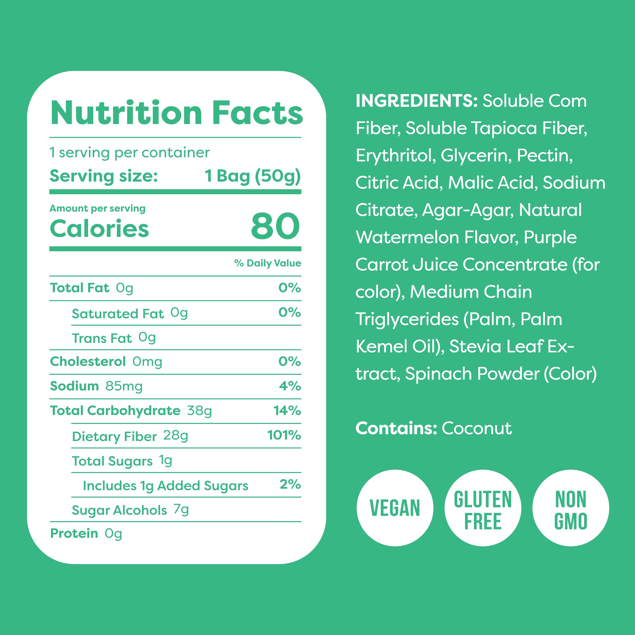 Keto Gummy Candy - Low Carb Watermelon Snack for Keto Diet (24-Pack)