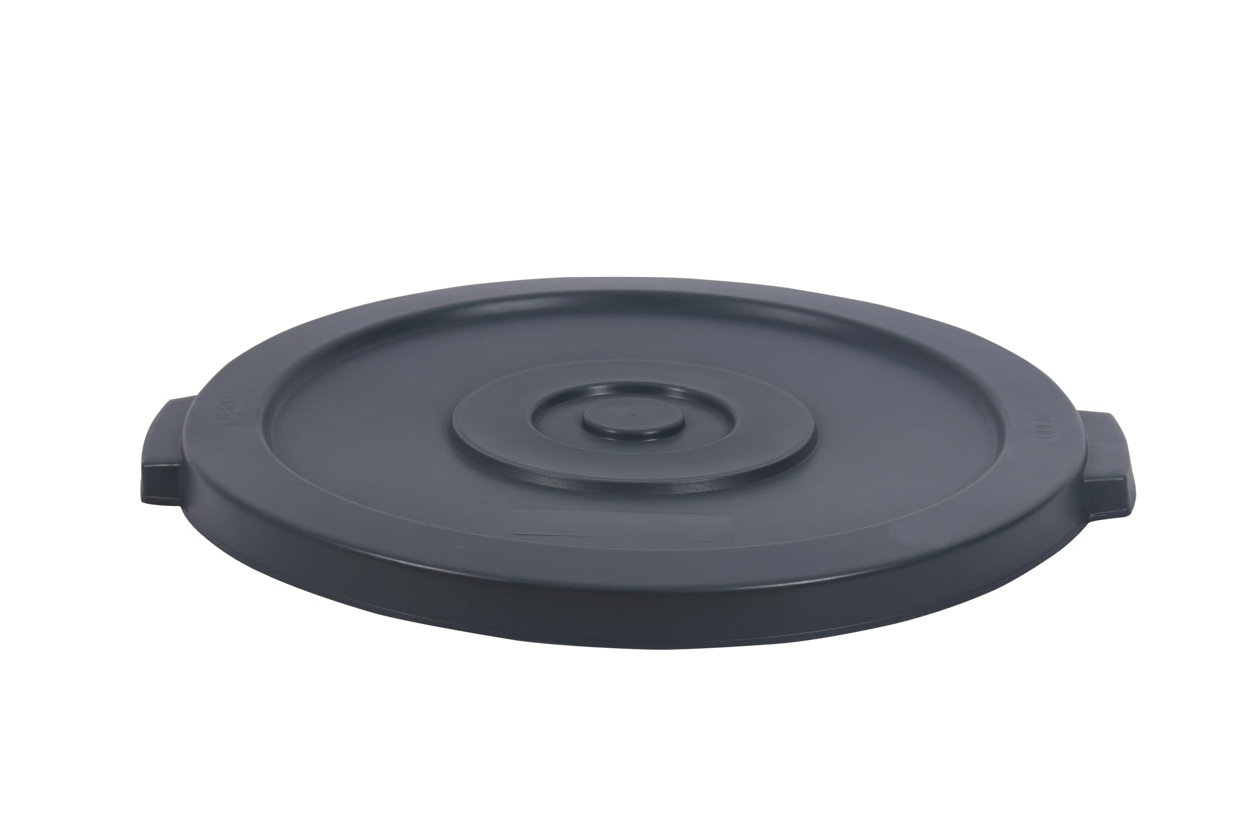 44 Gallon Round Trash Can Lid - Compatible with Plastic Prince Containers, Durable Gray Garbage Bin Cover for Outdoor, Garage & Commercial Use