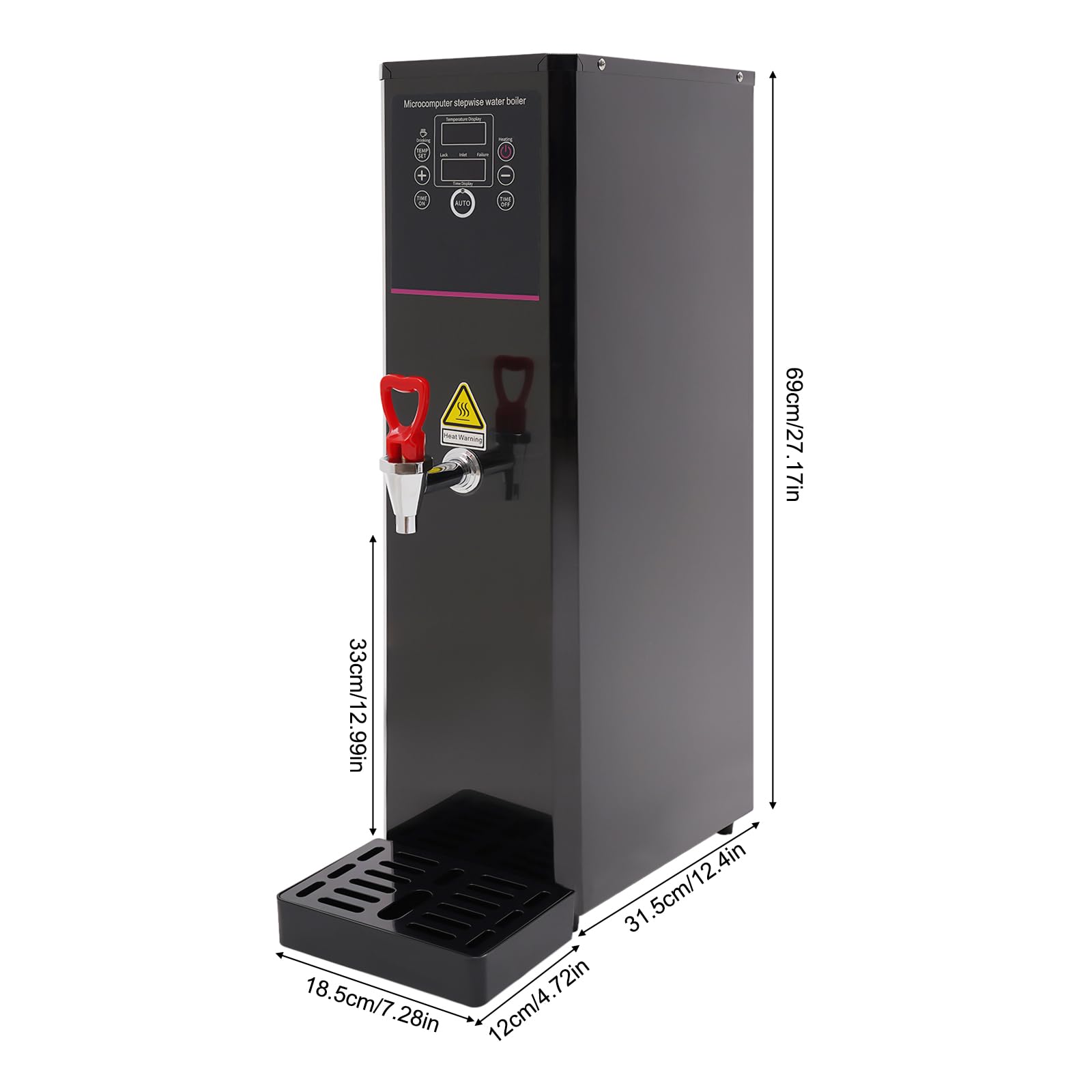 Commercial Electric Hot Water Dispenser 20L/5.28Gal - 3000W Fast Boiling Water Boiler for Tea, Coffee, Dessert Shops & Hotels (45L/H) - Perfect for High-Volume Beverage Service & Food Preparation