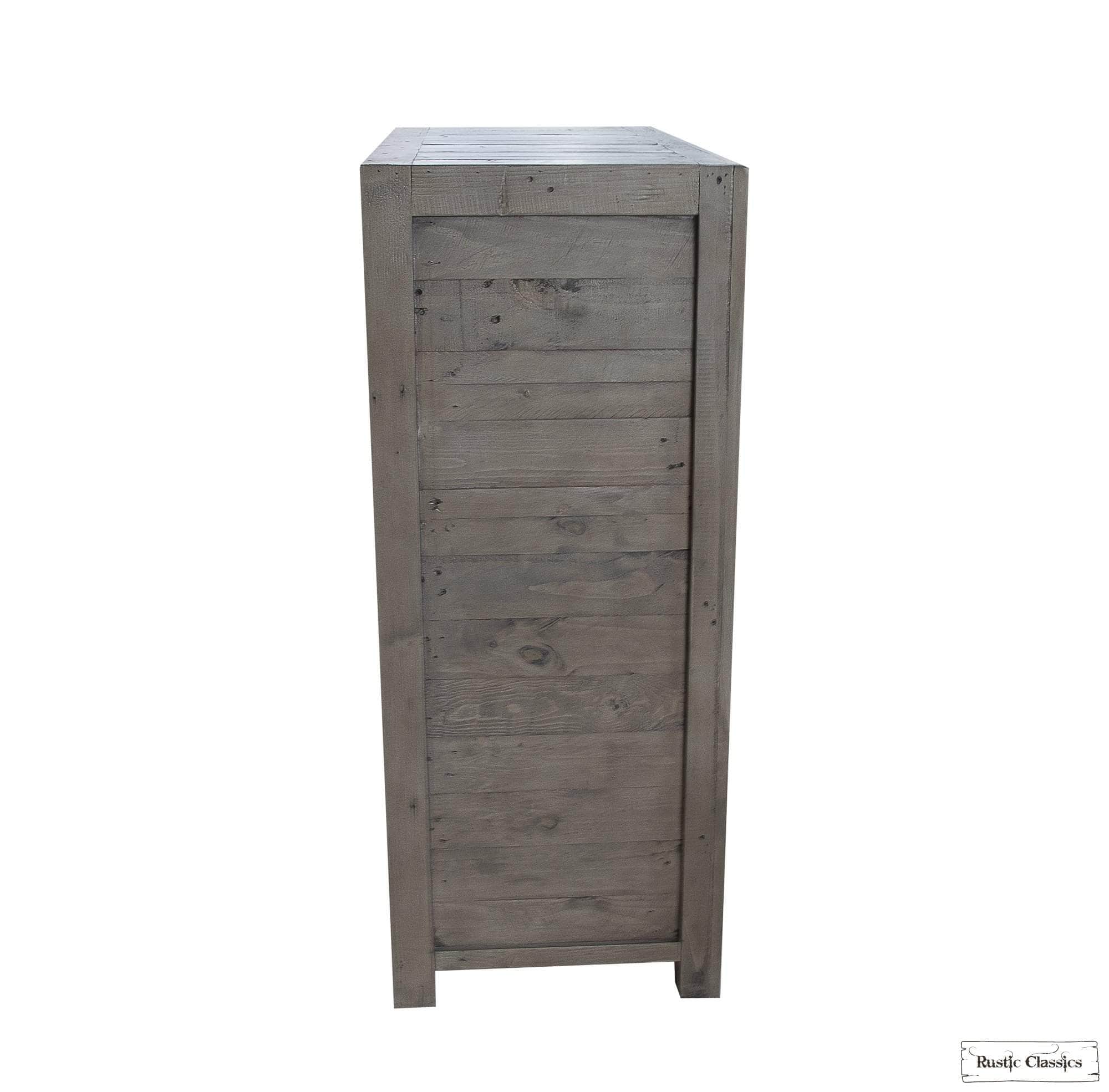 Whistler Reclaimed Wood 6-Drawer Dresser in Grey - Rustic Bedroom Storage Solution for Master Bedroom or Guest Room