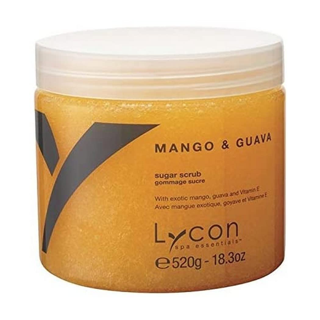 Natural Mango & Guava Sugar Scrub 18.3oz | Oil-Free Body Exfoliator for Smooth Skin | Perfect for Dry Skin & Pre-Shave Prep