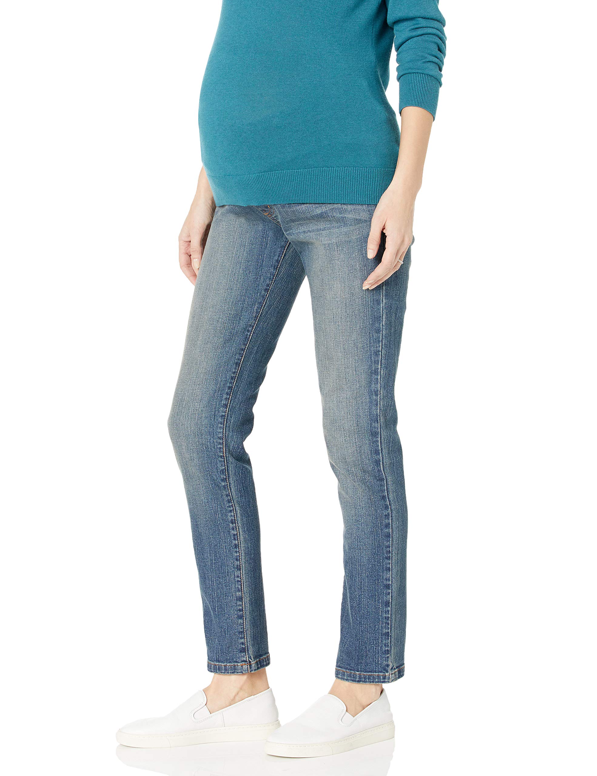 Maternal America Women's Maternity Skinny Ankle Jeans - Stretch Comfort Fit for Pregnancy - Perfect for Work, Casual & Everyday Wear