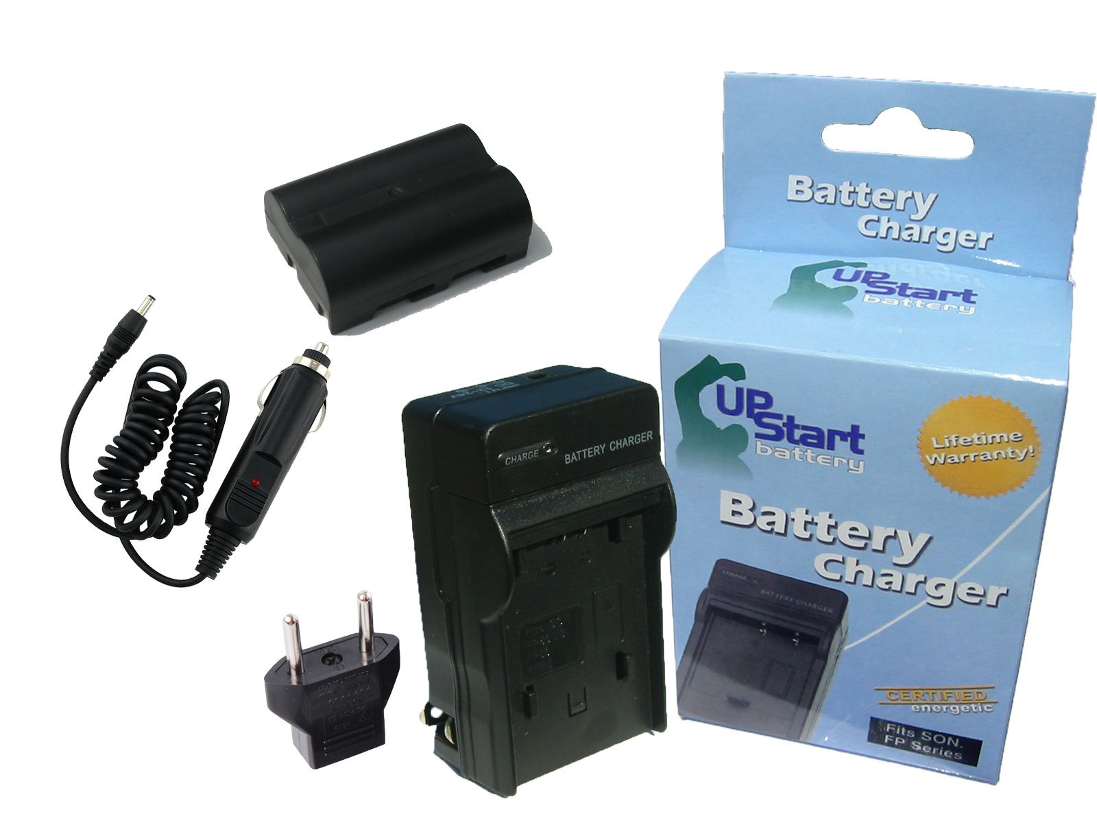 Replacement Battery and Charger for Konica Minolta DiMAGE A2 Camera - 1600mAh 7.4V NP-400 Lithium-Ion Battery with Car Plug & EU Adapter - Compatible with Konica Minolta Digital Cameras - Perfect for Travel, Photography, and Outdoor Shooting