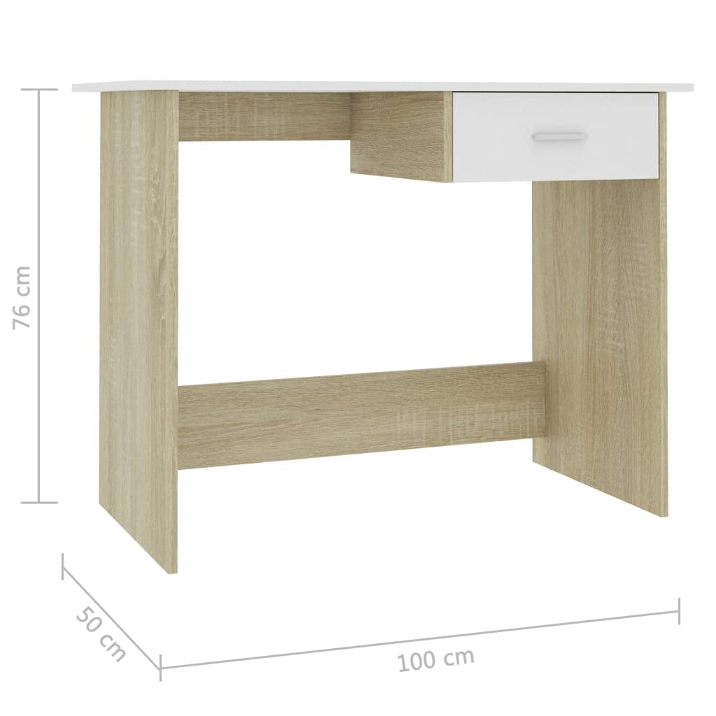 Modern Writing Computer Desk for Small Spaces | Home Office & Laptop Table | Industrial Simple Workstation | 39.4
