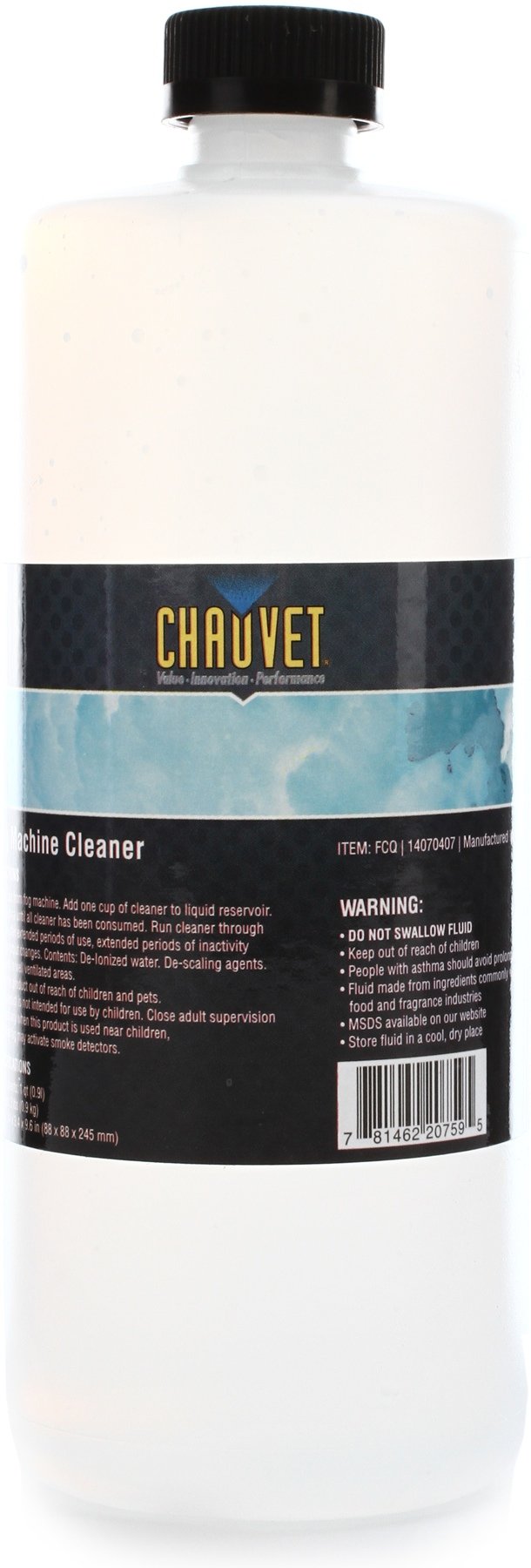 Chauvet Professional Fog Machine Cleaner - Safe & Effective Solution for DJ, Stage & Theater Fog Machines | Perfect for Events, Concerts & Halloween