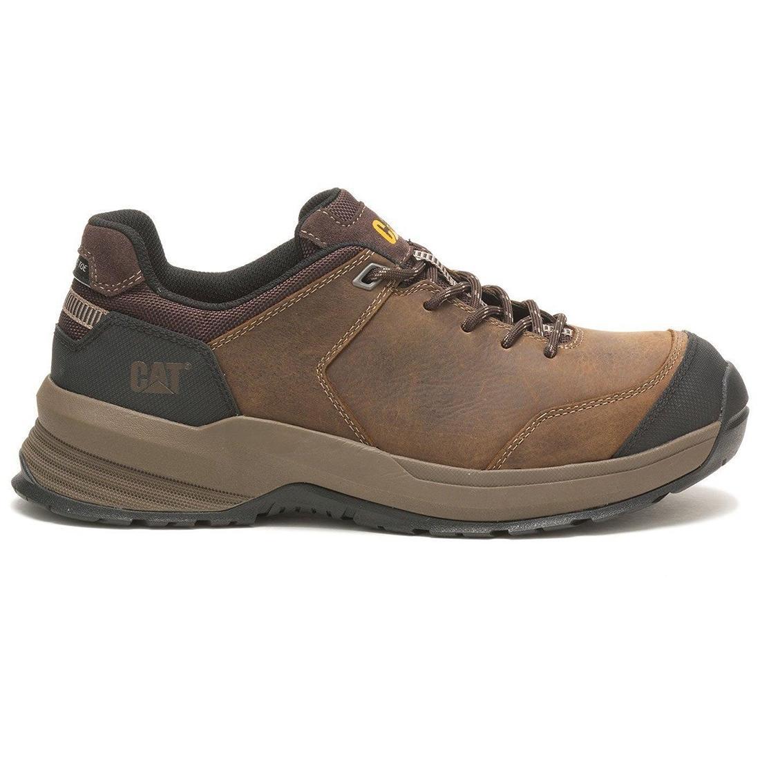 Streamline 2.0 Composite Toe Leather Work Shoes for Men - Safety Boots with Slip Resistance & Electrical Hazard Protection - Ideal for Construction, Warehouse & Industrial Work