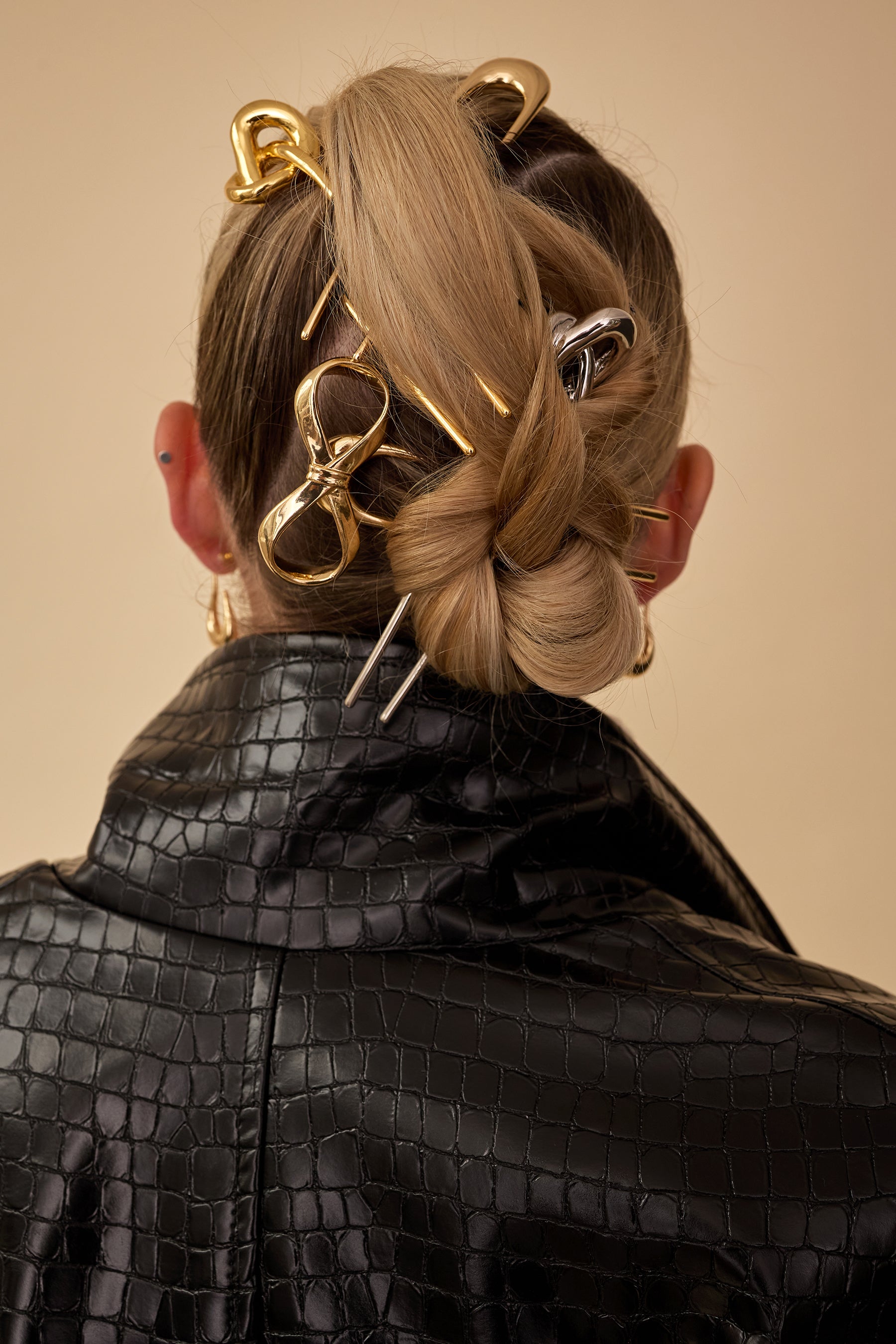 Selene Glossy French Hair Pins - Elegant Hair Accessories for Women, Perfect for Weddings, Parties & Everyday Styling