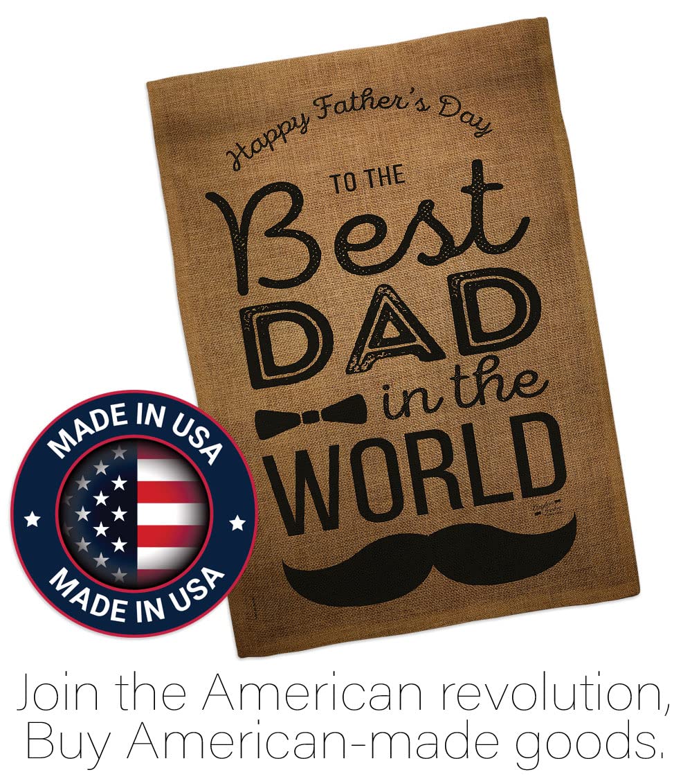Best Dad Garden Flag - Father's Day Gift for Yard & Home Decor