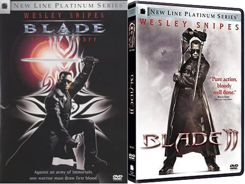 Blade & Blade II Double Feature DVD Set - Wesley Snipes Vampire Action Movies (New Line Platinum Series) | Perfect for Movie Nights & Vampire Film Collections