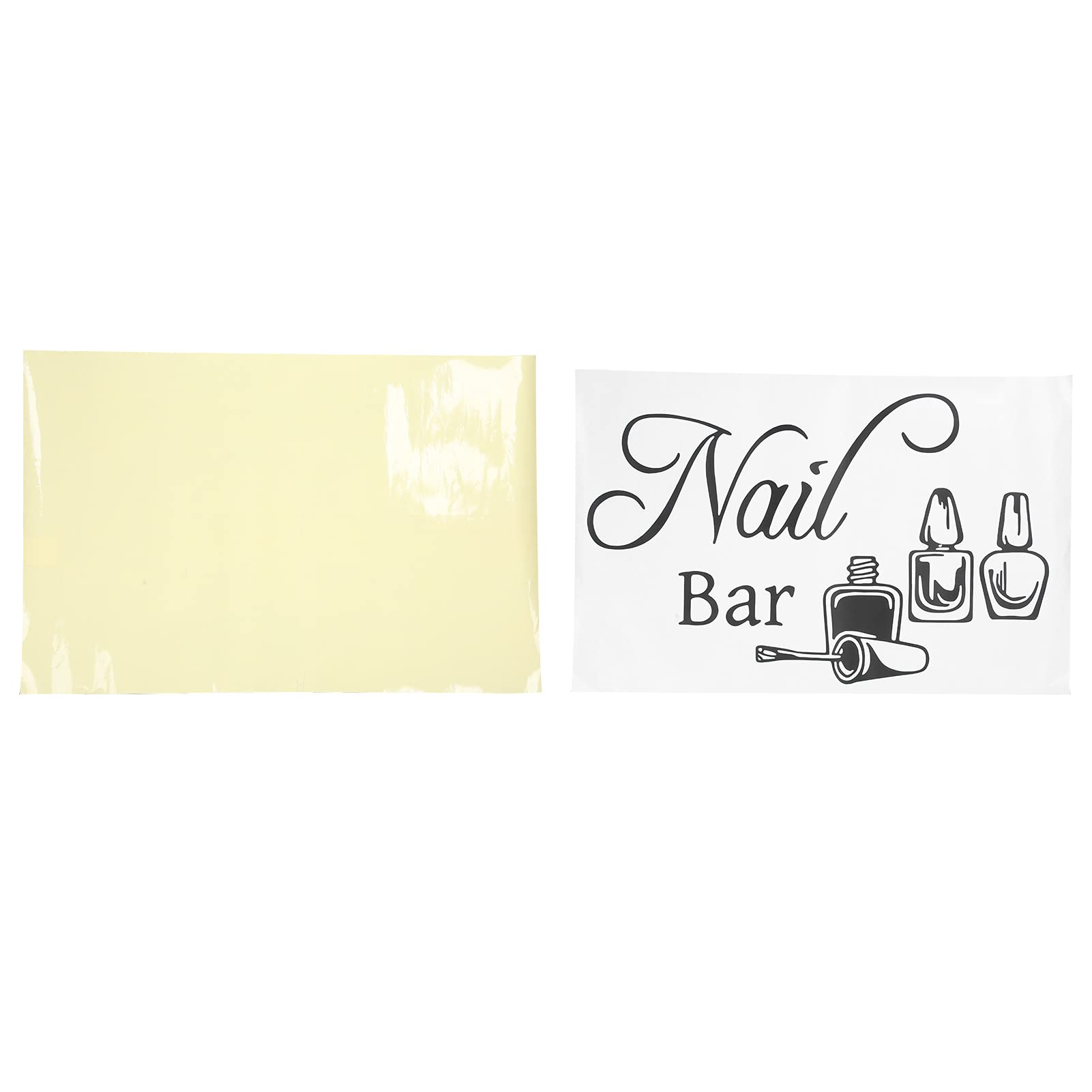 Nail Salon Wall Sticker - Self-Adhesive PVC Vinyl Nail Art Polish Decals for Salon, Shop Windows & Interior Decor | Waterproof & Easy to Apply | Perfect for Nail Studios, Beauty Shops & Home Decor