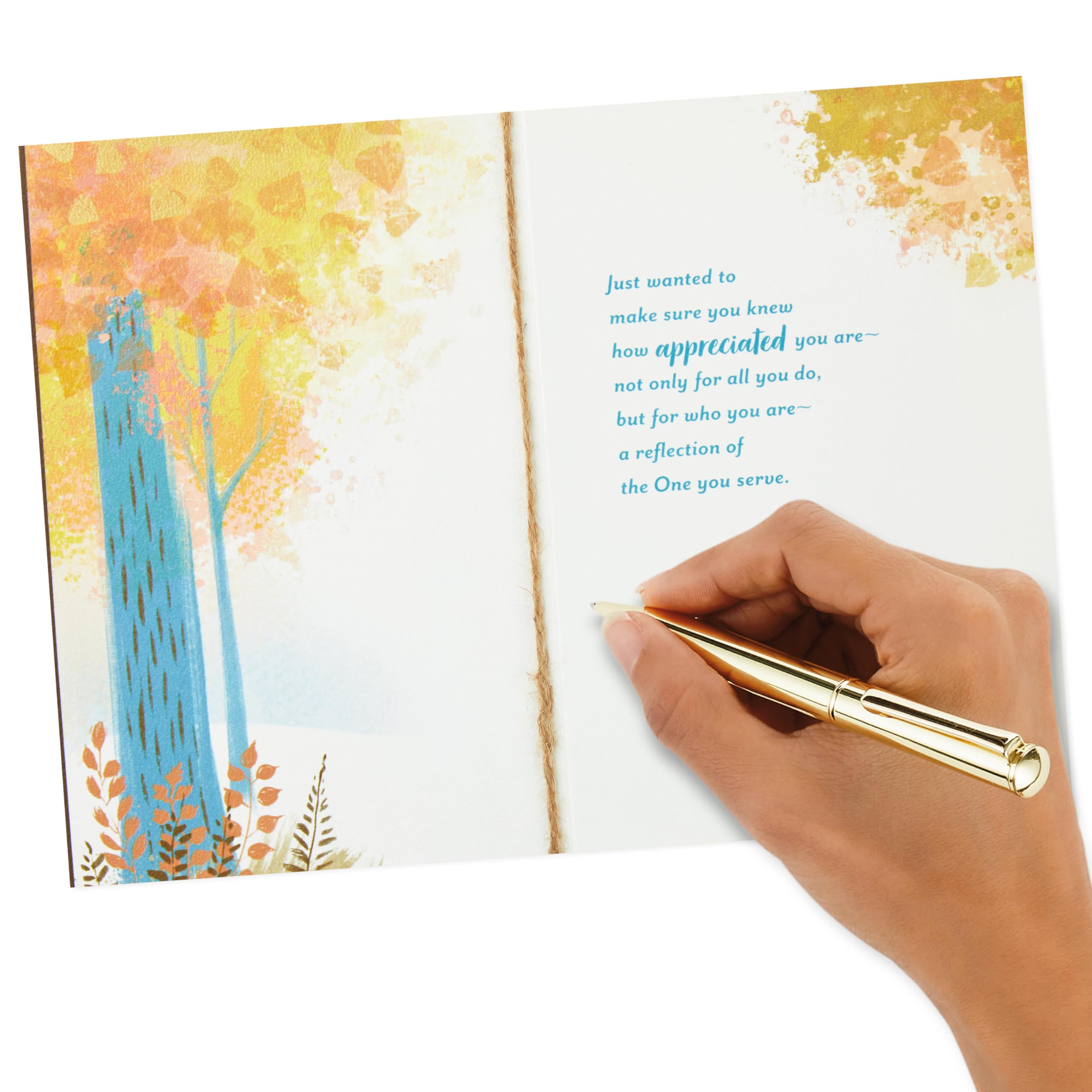 Dayspring Religious Thank You Card for Minister - Clergy Appreciation, Birthday & Encouragement (Making a Difference) | Perfect for Pastors, Priests & Church Leaders
