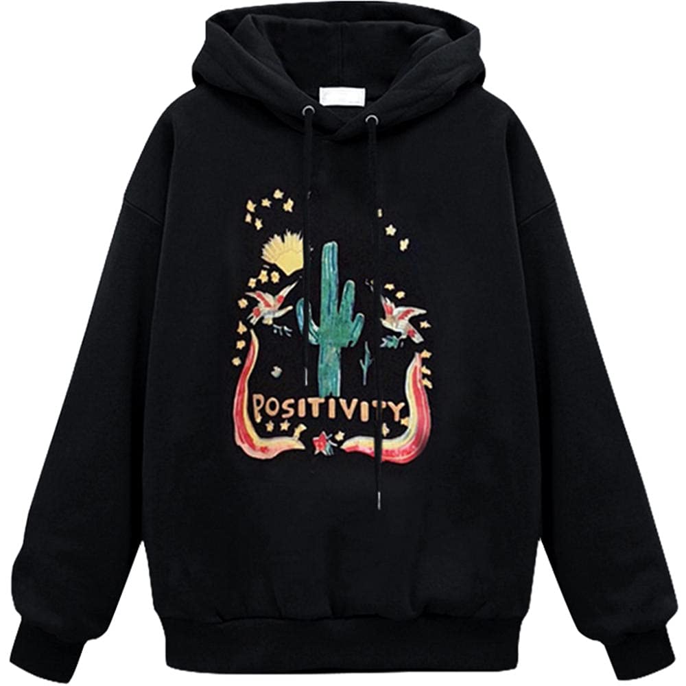 Women's Loose Hooded Sweater - Soft Velvet Padded Long Sleeve Casual Pullover | Cozy Winter Wear for Outdoors & Home