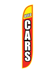 Used Cars Feather Flag - Custom Car Dealership Advertising Banner for Outdoor Sales & Events | Perfect for Auto Shows, Grand Openings & Promotions