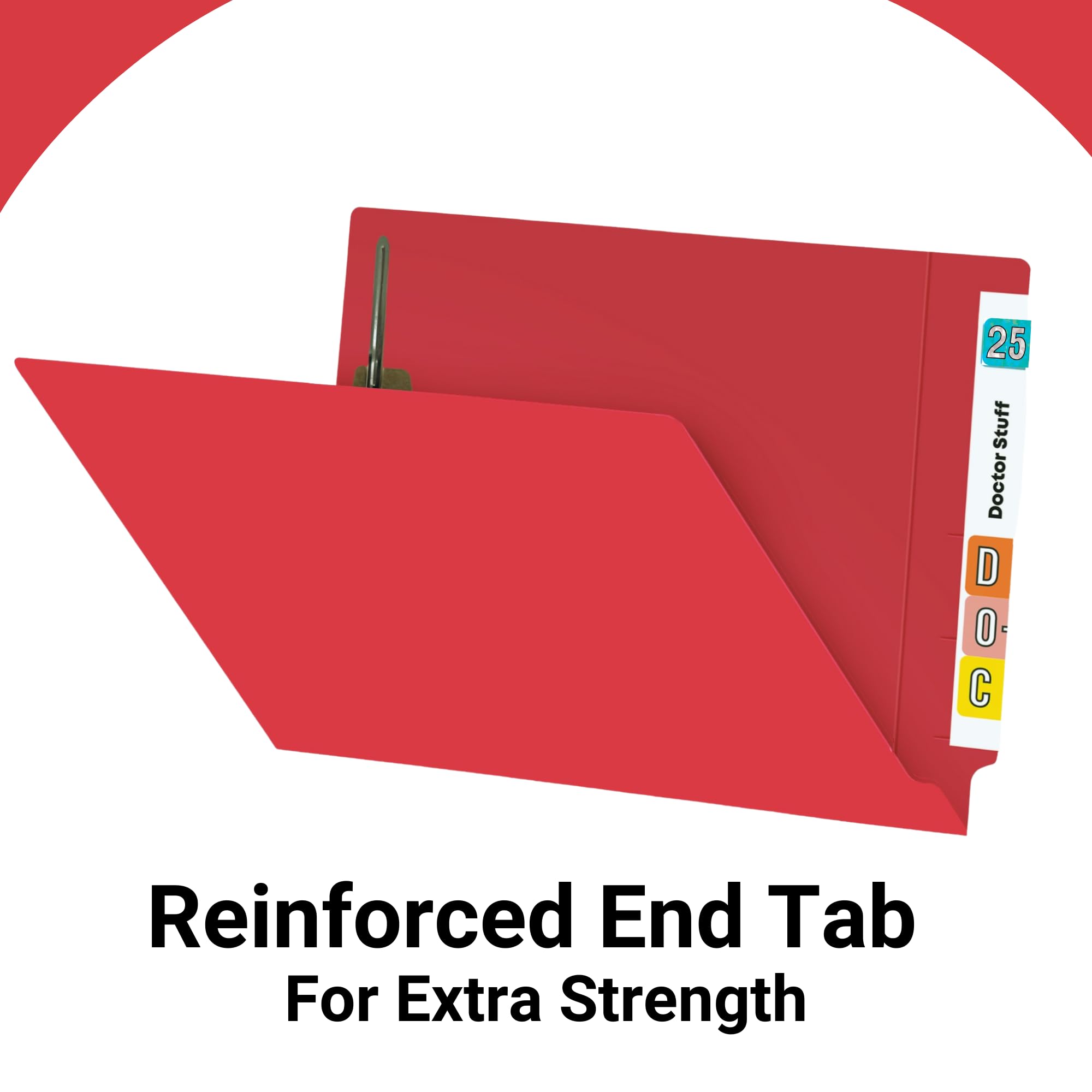 Red Letter Size File Folders - 2