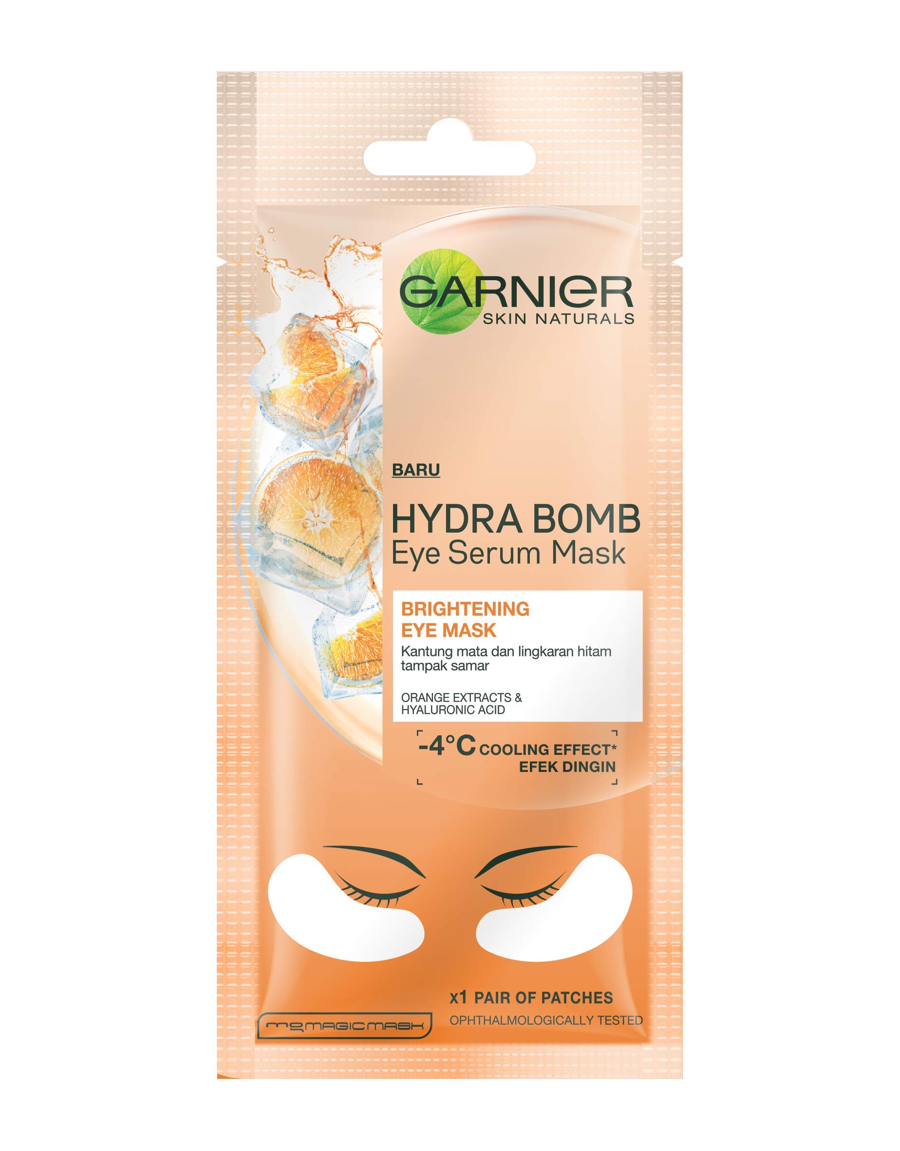 Garnier Skin Naturals Green Tea Face Serum Sheet Mask 32g & Hydra Bomb Eye Serum Mask 6g - Hydrating & Brightening Skincare Set for Glowing Skin | Perfect for Daily Use, Travel & Self-Care Routine