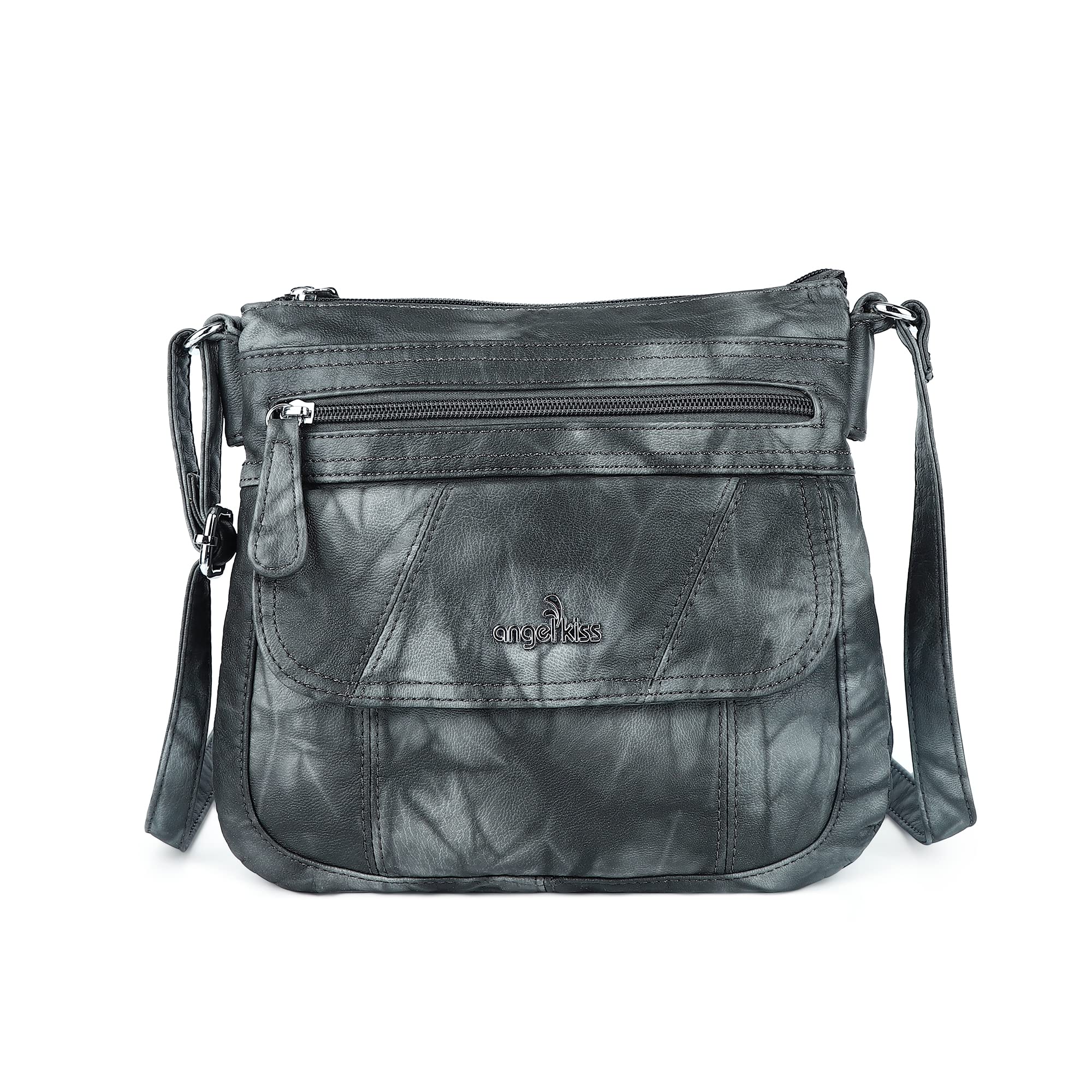 Angelkiss Small Leather Crossbody Bag for Women - Adjustable Shoulder Strap Hobo Purse - Perfect for Travel, Shopping & Everyday Use