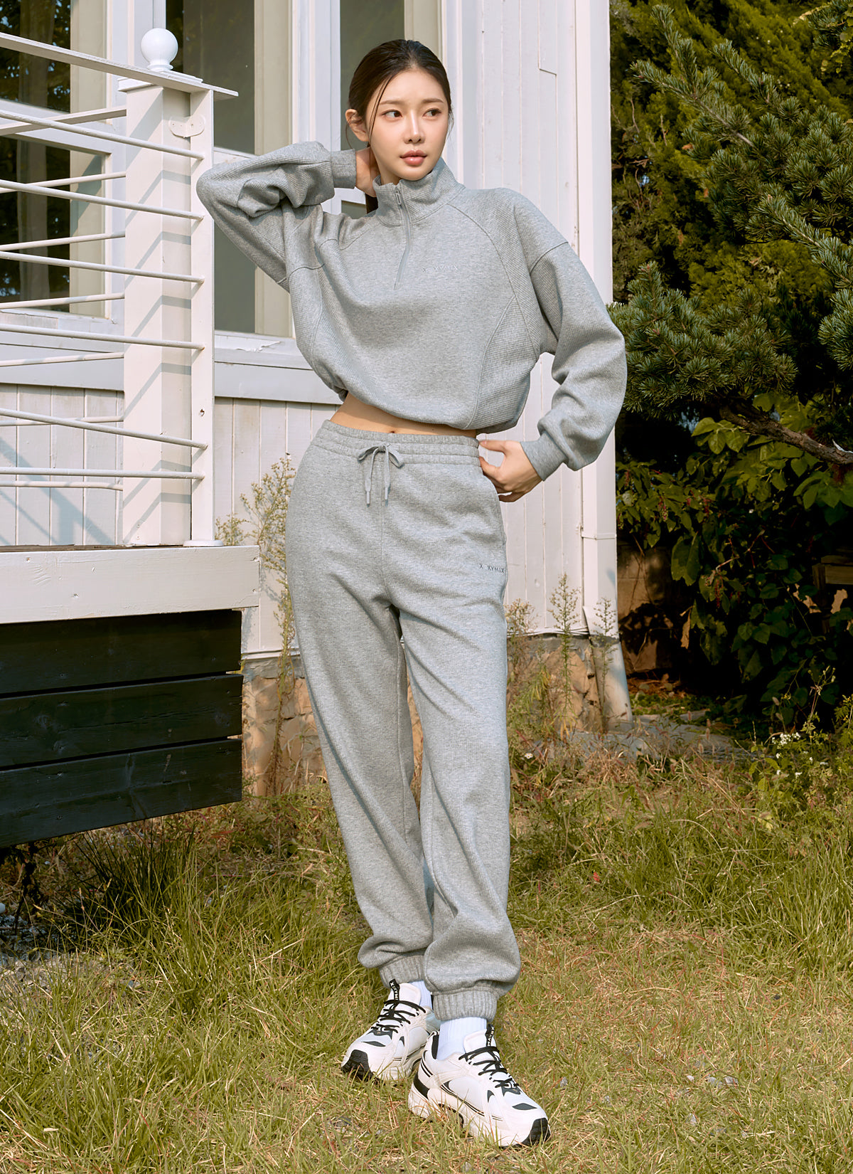 Women's Peach Ribbed Jogger Pants - Soft Stretchy Lounge Pants for Yoga, Running & Casual Wear