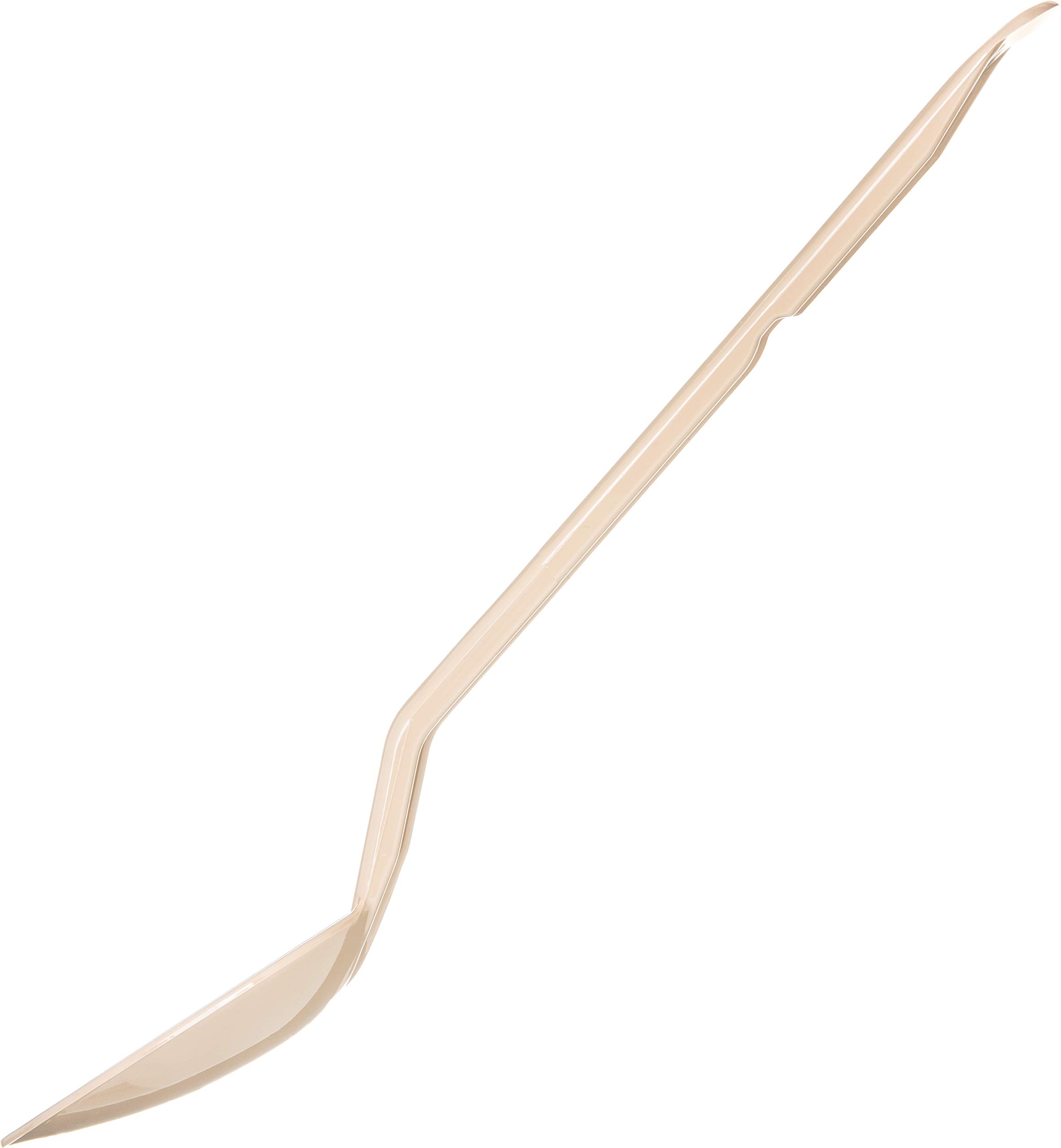 CFS 442006 High Heat Resistant Solid Serving Spoon, 13 Inch, Beige - Perfect for Cooking, Baking, Serving Hot Dishes & Buffet Style Meals