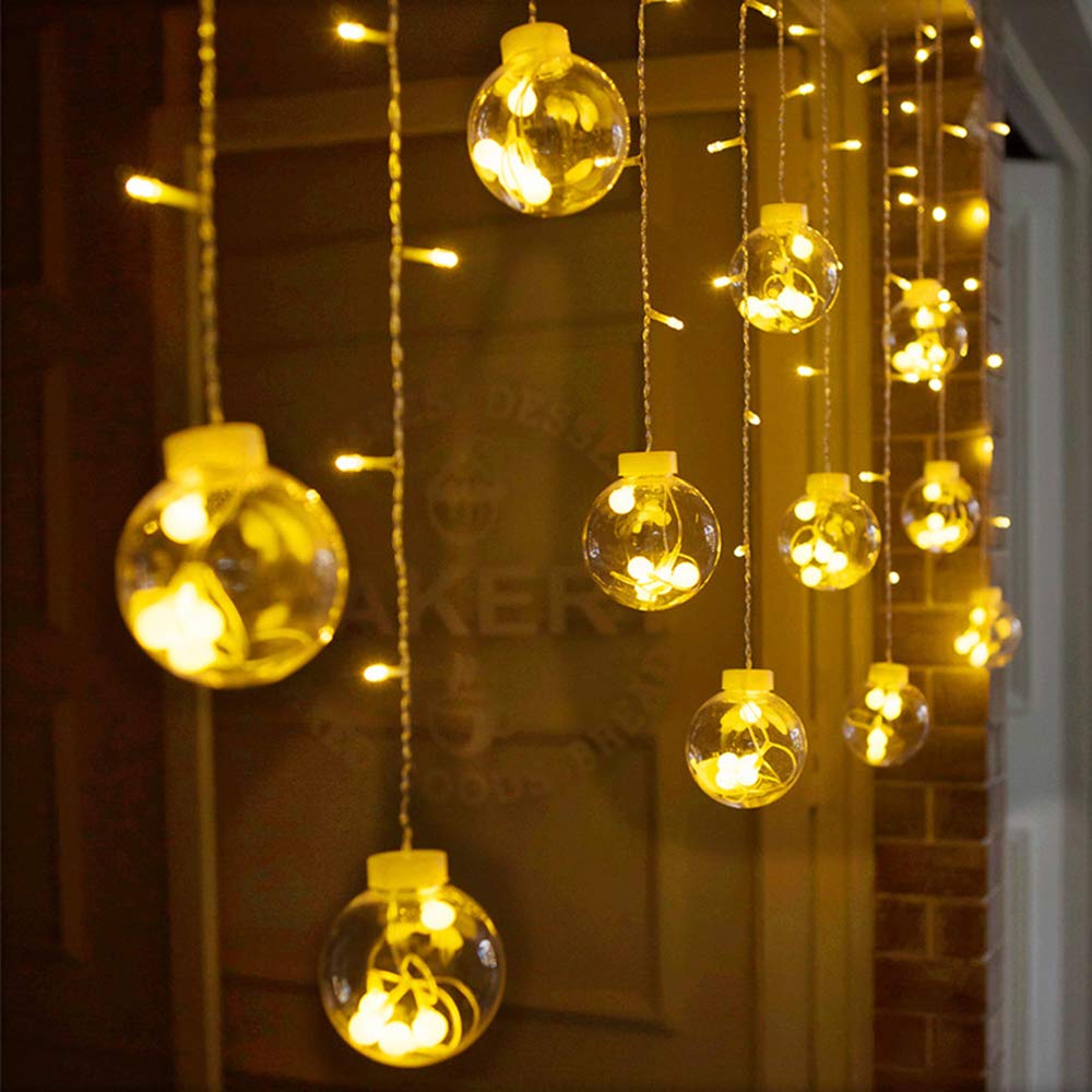Amgoldbay 8.2ft LED Christmas String Lights - 8 Modes Fairy Lights for Xmas Wedding Party Decor (Multicolor) - Indoor/Outdoor Use