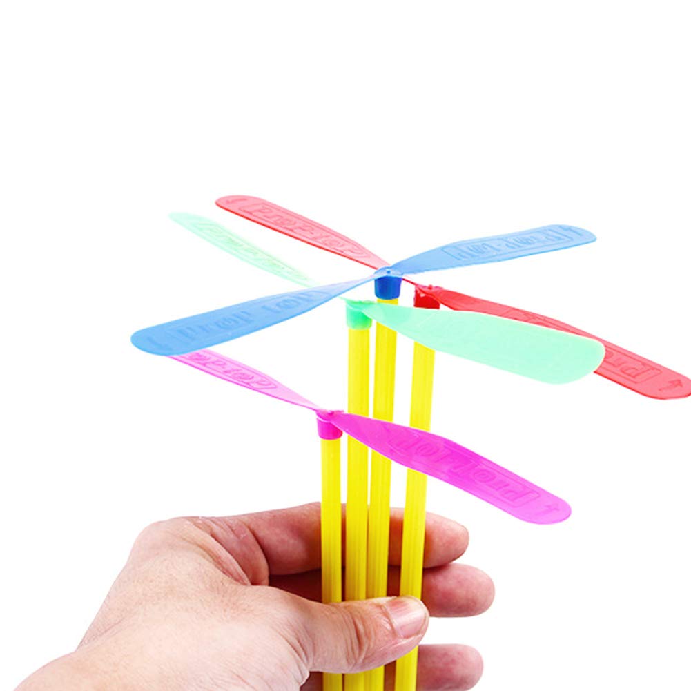 **100Pcs Dragonfly Flying Propeller Toys – Outdoor Sports Game for Kids, Classic Hand Push Toy – Fun Activity Gift for Boys & Girls (Mixed Colors) – Perfect for Backyard Play, Park Fun & Family Gatherings**
