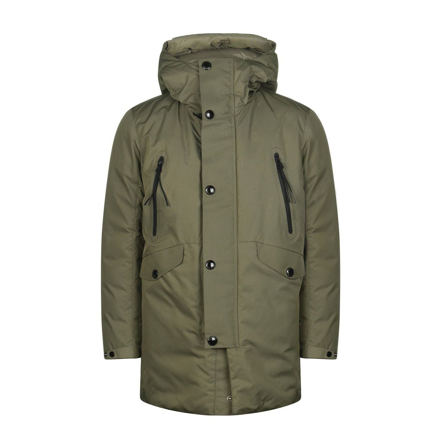 Kids CP Company Khaki Goggle Down Jacket - Warm Winter Puffer Coat for Boys & Girls - Perfect for Snow Play, Skiing & Outdoor Adventures