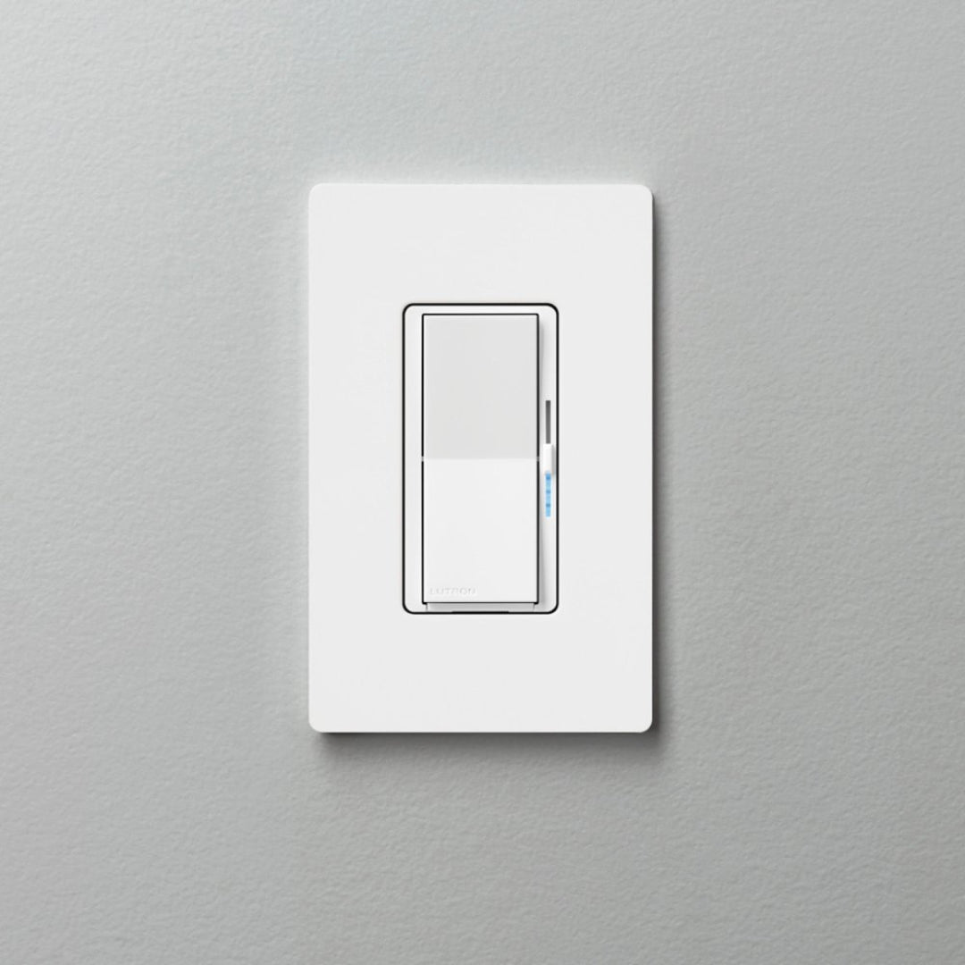 Lutron Diva Smart Dimmer Switch Starter Kit for Caséta Smart Lighting System | WiFi & App Control | DVRF-BDG-1DP | White | Perfect for Home Automation & Smart Lighting Control