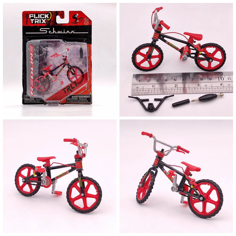 Premium Finger Bike FLICK TRIX Mini BMX Diecast Model Toy - Collectible Miniature Bicycle for Kids & Adults - Perfect for Office Desk Decor, Stress Relief, and Gift Giving