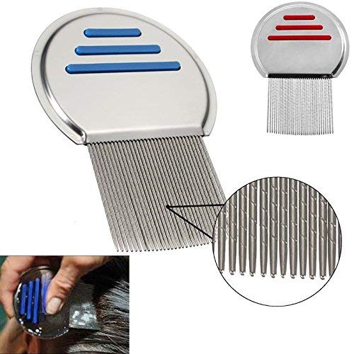 Eltihr Terminator Lice Comb - Professional Stainless Steel Head Lice & Nit Removal Comb for Effective Lice Treatment (Colors May Vary) - Perfect for Home, School & Travel Use