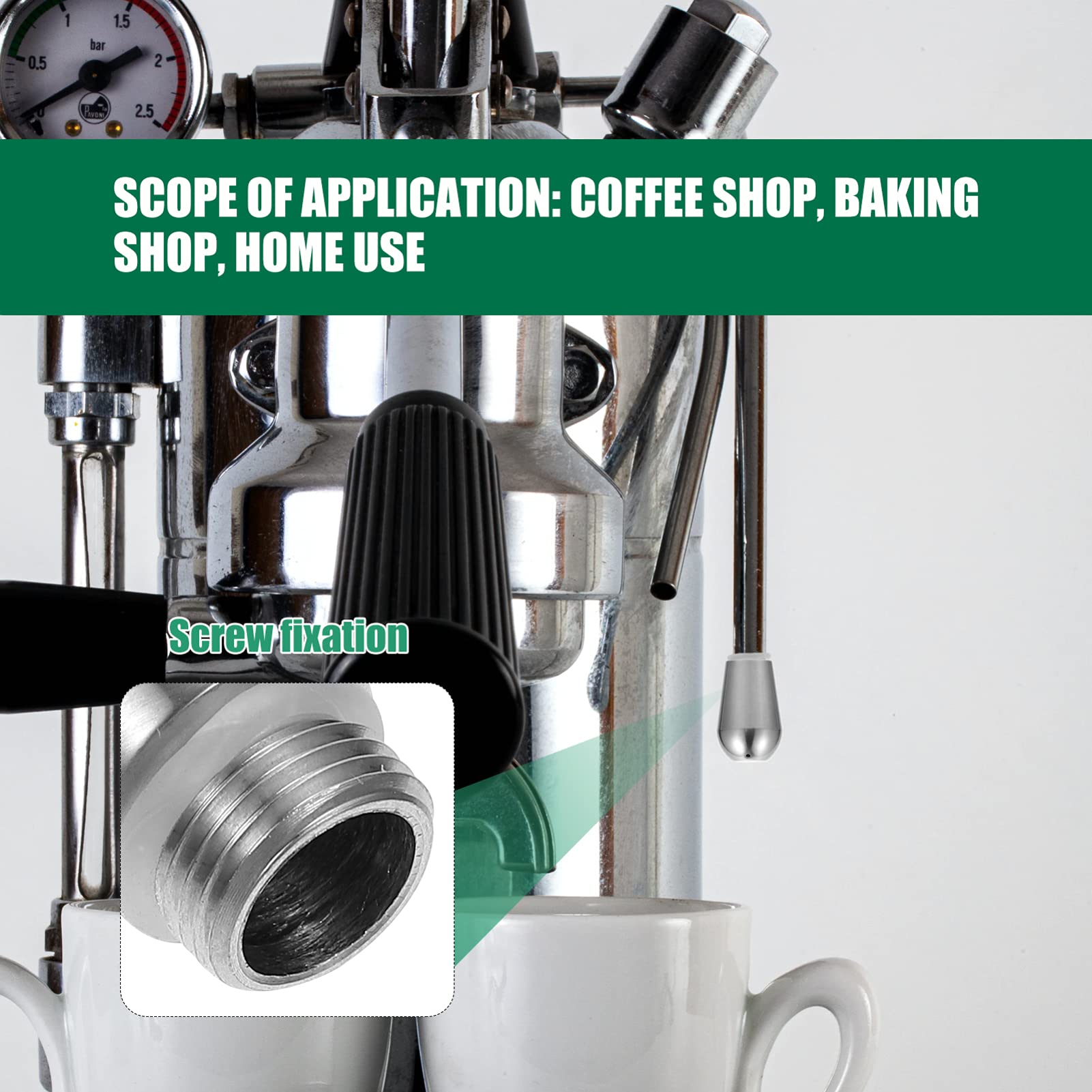 Cabilock 3-Hole Espresso Machine Steam Nozzle - Perfect for Milk Foaming & Latte Art