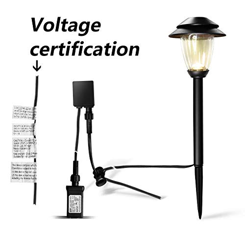 HECARIM 6 Pack Solar Pathway Lights - Waterproof Outdoor Landscape Lighting, Super Bright LED Garden Lights for Walkway Driveway Yard, Energy-Saving 5V Weatherproof Stake Lights (Dusk to Dawn Auto On/Off) - Perfect for Garden, Patio, Lawn, and Backyard Decor