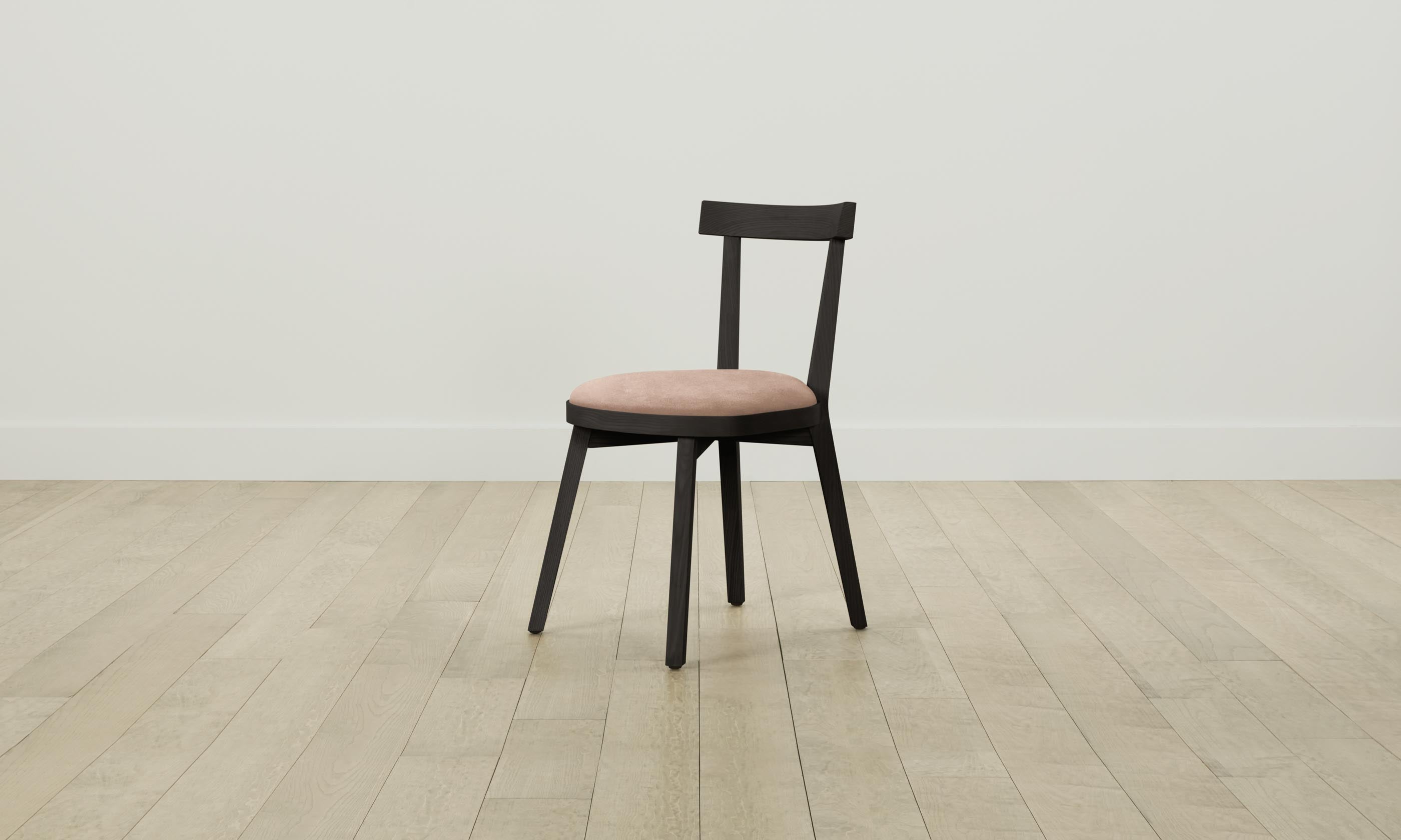Allen Dining Chair - Performance Velvet Upholstered Seat in Dusty Rose | Modern Kitchen & Dining Room Furniture for Home Decor