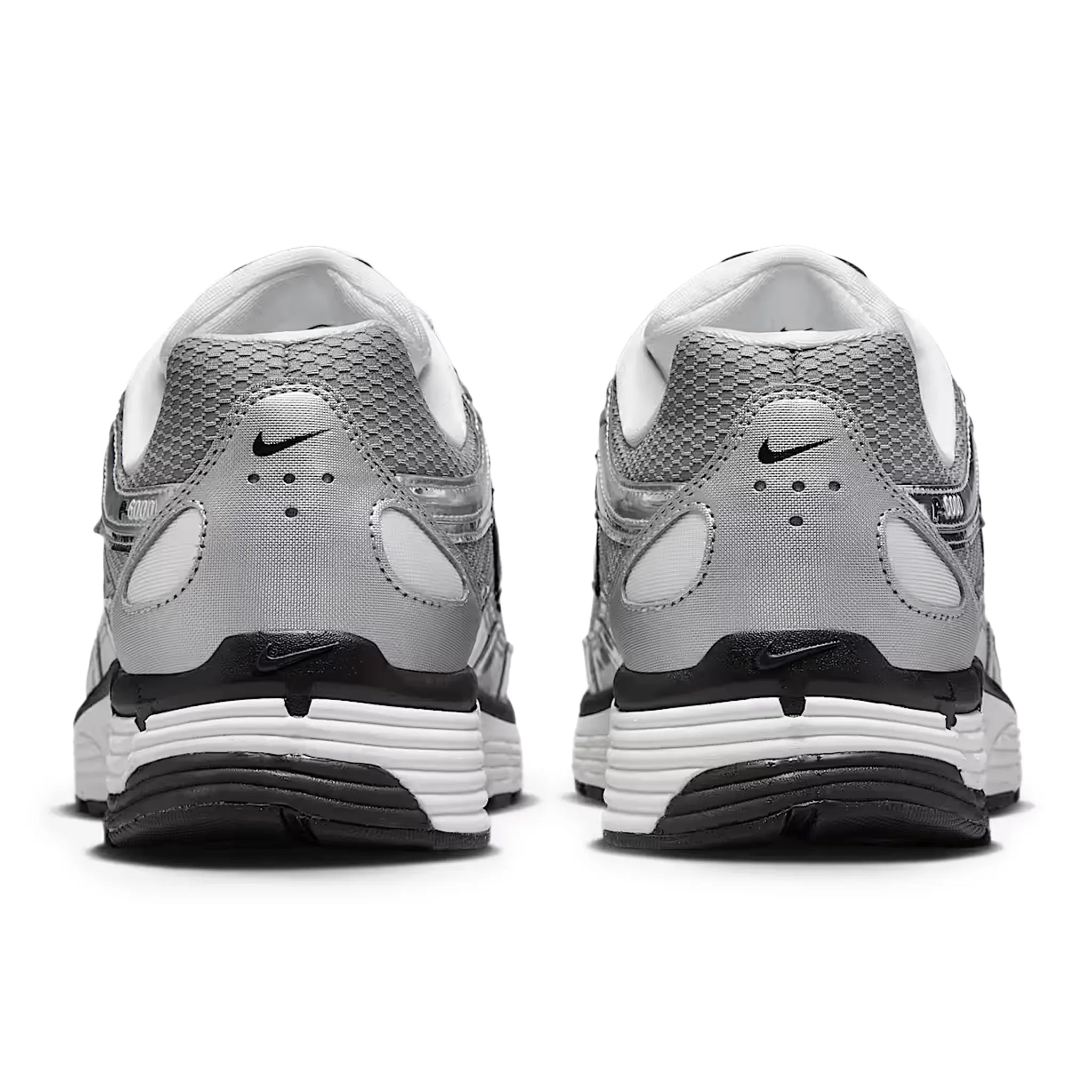 Nike P 6000 Running Shoes for Men - Metallic Silver Retro Sneakers | Lightweight Cushioned Comfort for Jogging, Gym Workouts & Casual Wear