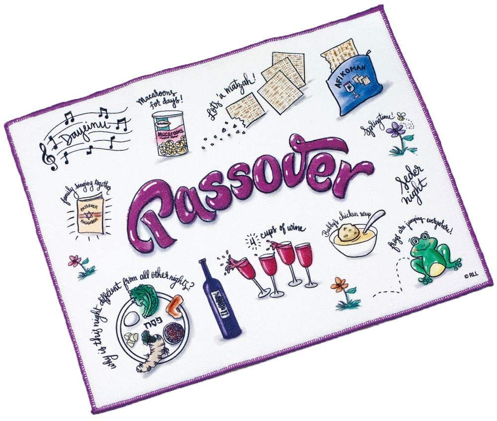 Rite Lite Potpourri Drying Mat - Elegant Passover Gift & Jewish Holiday Decor for Pesach, Haggadah, and Matzah | Perfect for Hostess Kitchen Table Decorations, Cooking, and Kitchen Accessories | Ideal for Holiday Parties, Dinner Settings, and Home Decor
