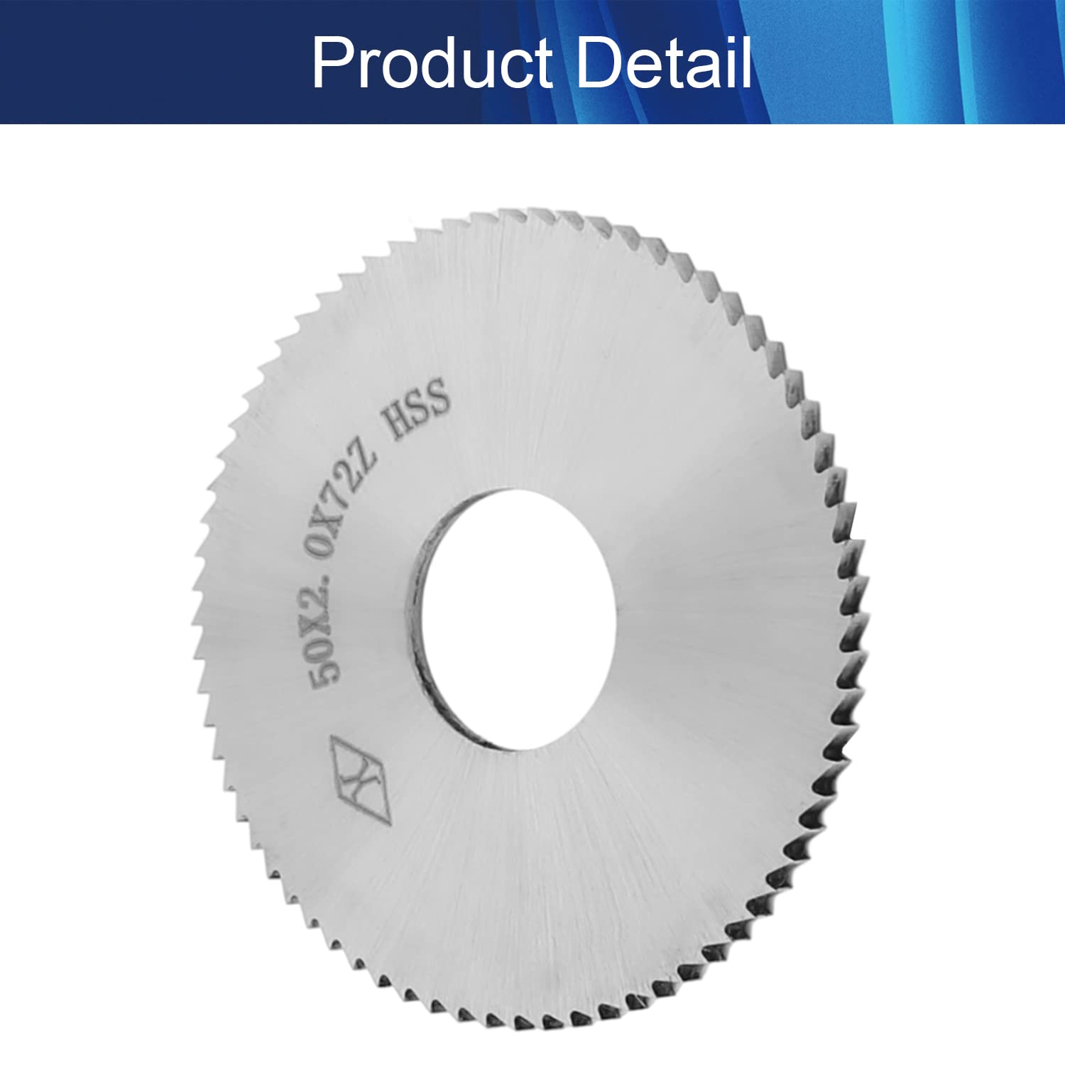 2 Inch HSS Metal Cutting Saw Blade - 50mm x 16mm x 2mm, 72 Teeth for DIY & Metalworking