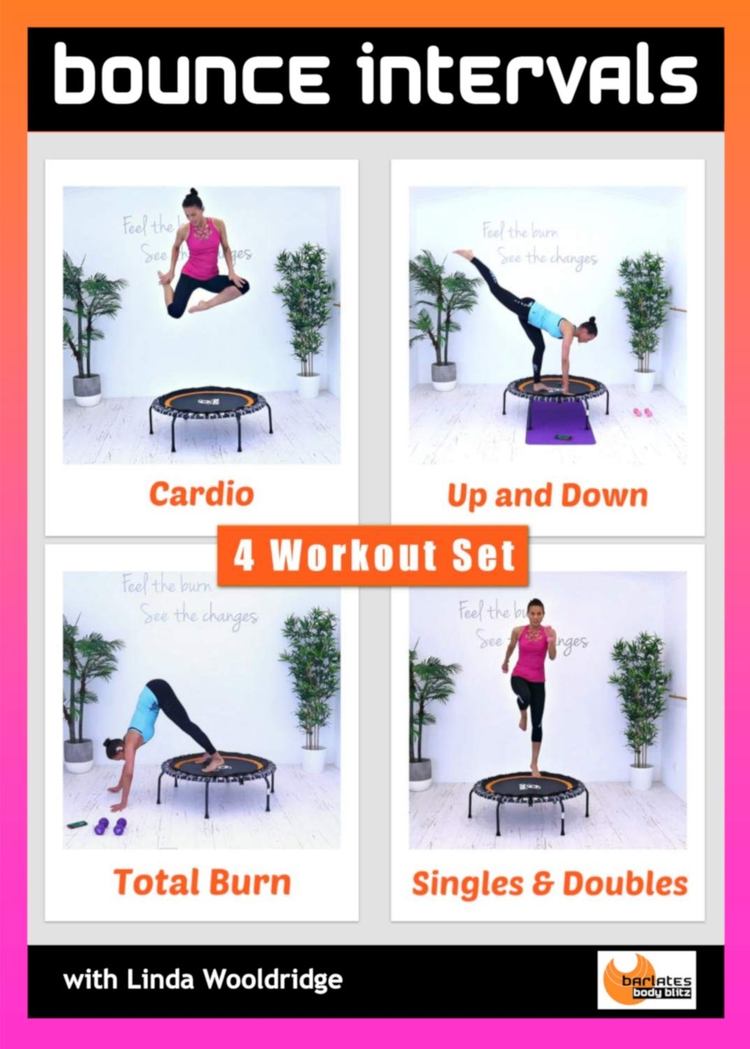 Barlates Body Blitz Bounce Intervals Series 4 - High Intensity Cardio Workout DVD for Women - Perfect for Home Fitness & Weight Loss Training