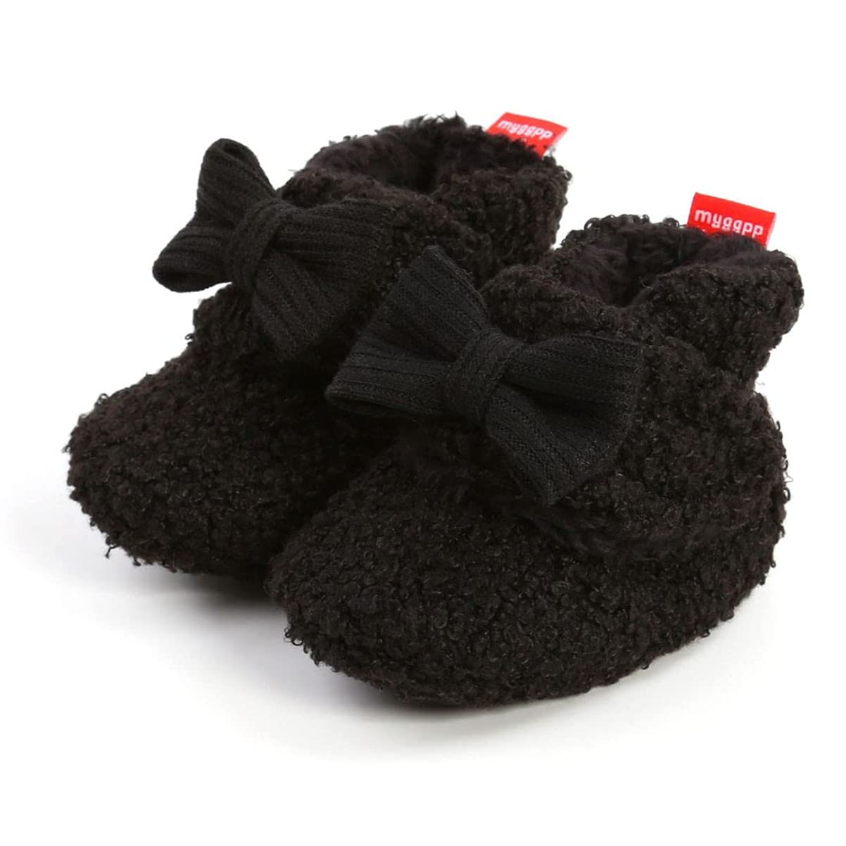 YYNN Newborn Baby Slippers - Soft Fleece Booties for Girls & Boys | Warm Anti-Slip Infant Shoes | Cozy Prewalker Boots for Crib & Home | Perfect for Winter, Indoor Play & First Steps