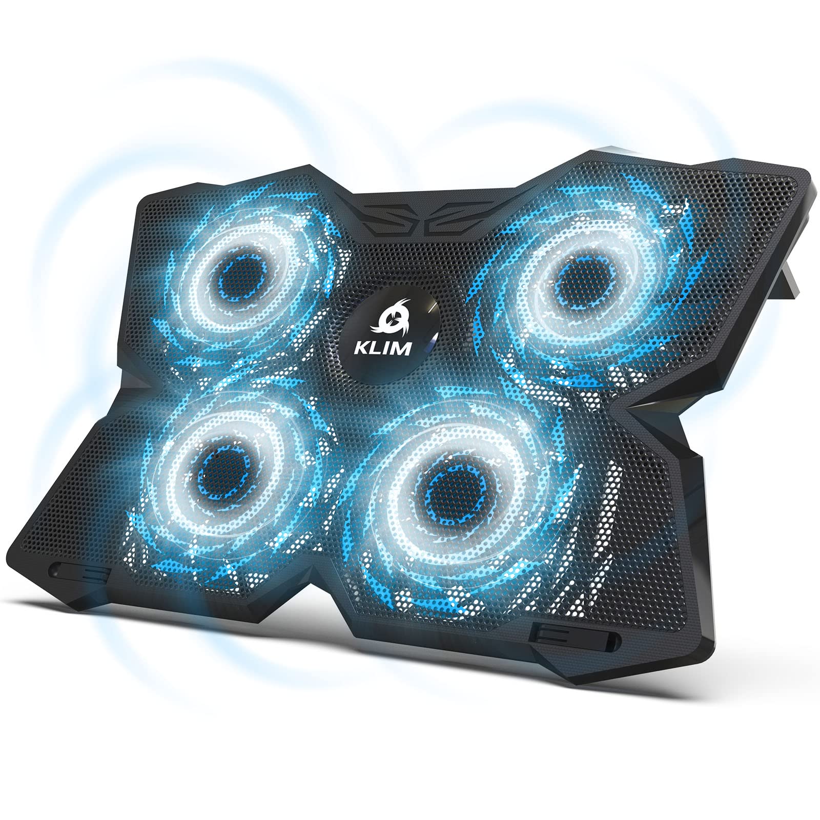 KLIM Diamond Laptop Cooler 2024 - 4 Silent Fans, Most Powerful Cooling for PS5, PS4, Xbox & Laptops - Ideal for Gaming, Work & Home Office