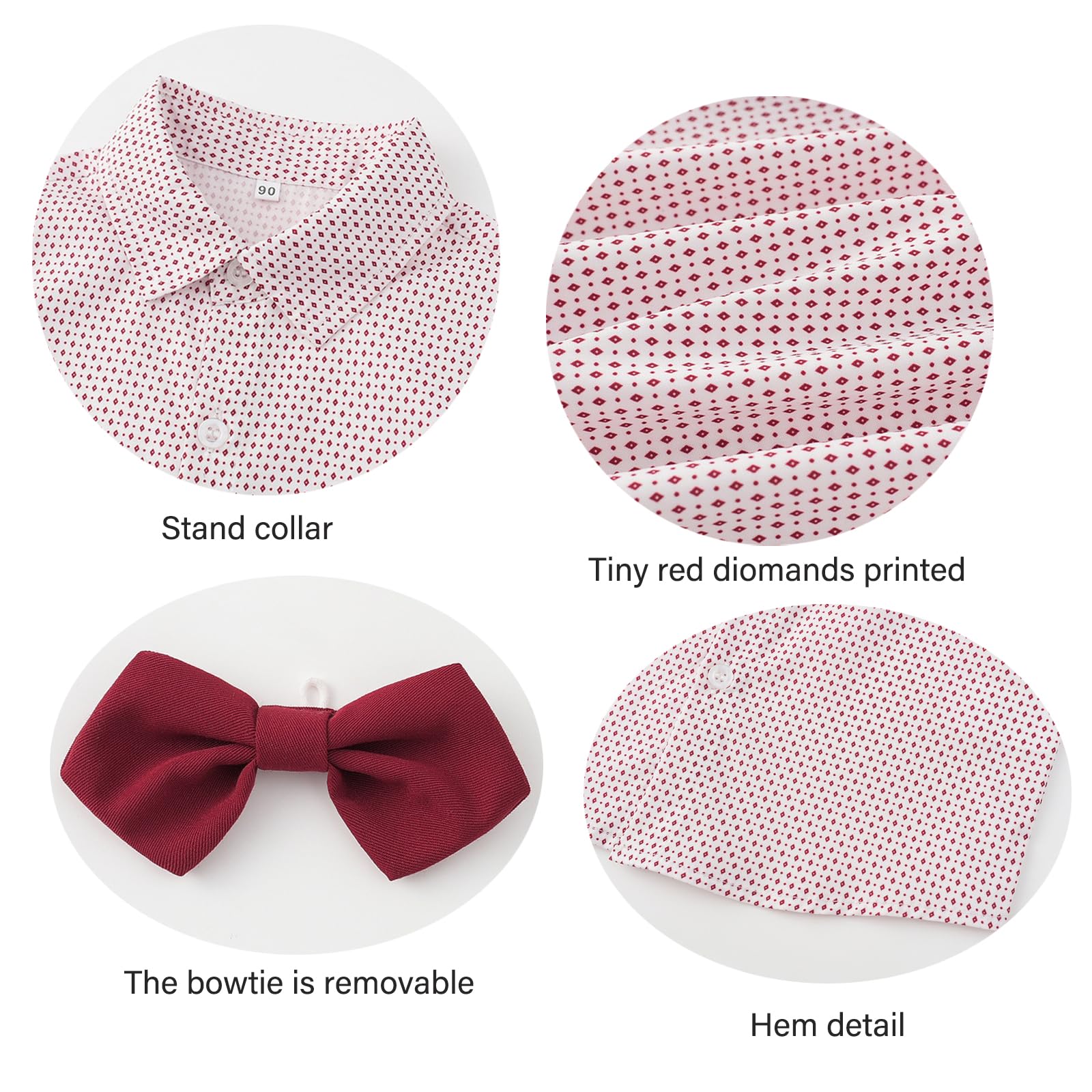 4-Piece Baby Boy Formal Suit Set - Gentleman Bowtie & Tuxedo Outfit for Weddings, Parties & Special Occasions | Toddler Boy Dress Clothes