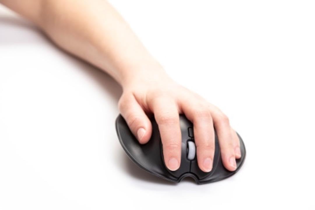 Ergonomic Ambidextrous Handshoe Mouse - Bluetooth & Wired Connectivity - Left/Right Hand Switchable - Large Size for Comfort - Perfect for Office Work, Gaming & CAD Design