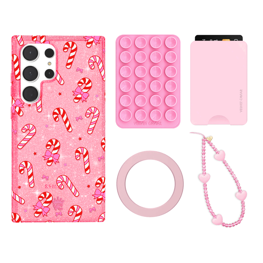 Pink Peppermint Princess Galaxy Wallet Set - Cute & Stylish Wallet for Women - Perfect for Everyday Use, Travel & Gift Giving